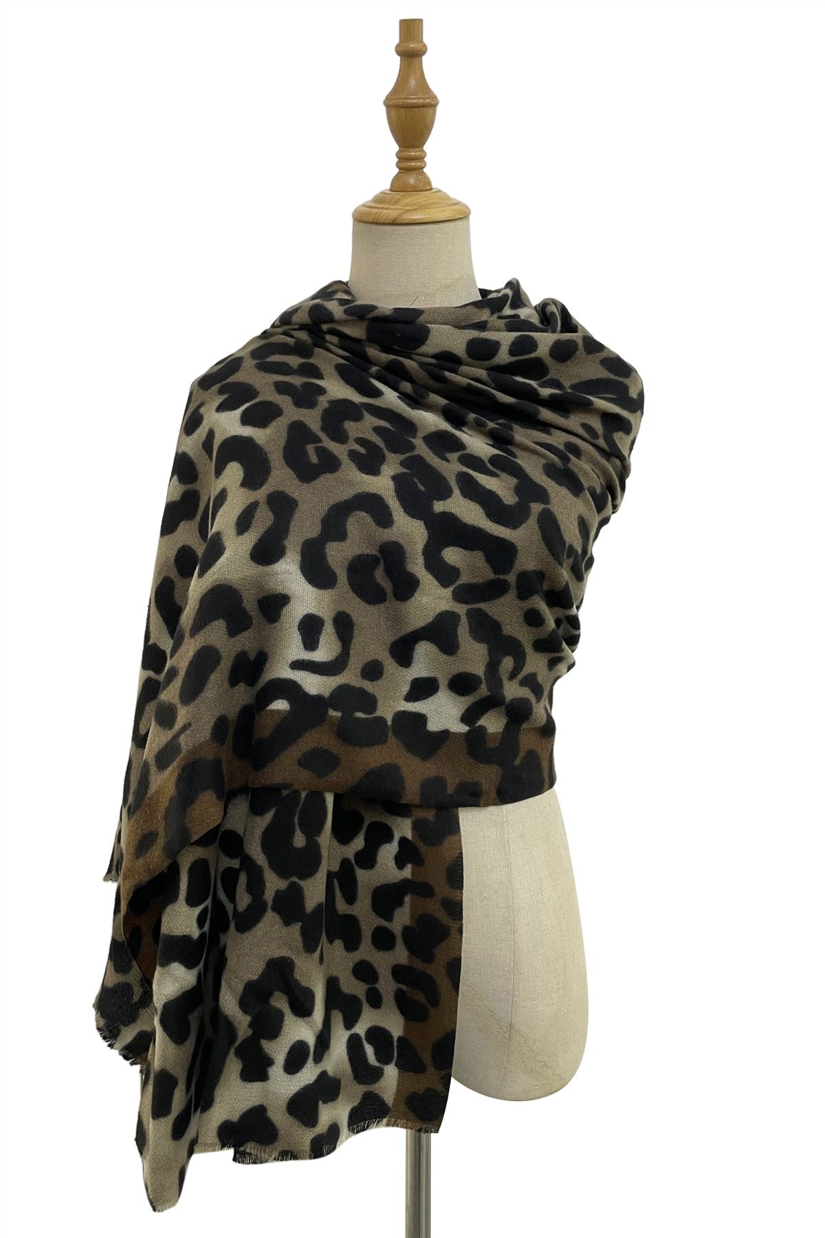 Bold Leopard Print Pashmina Scarf