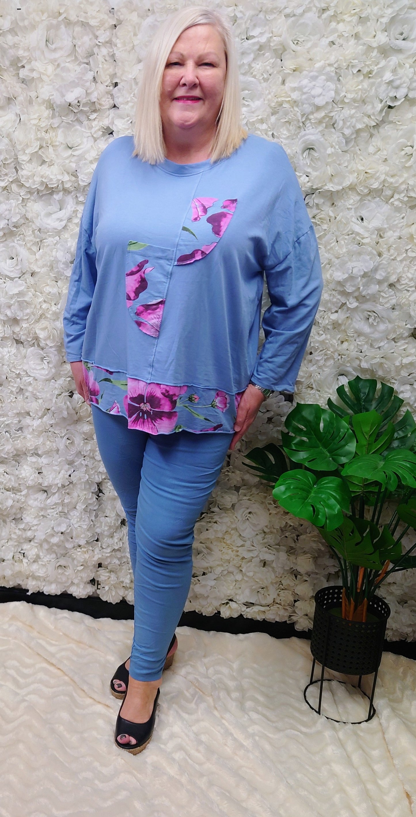 Floral Pocket Detail Tunic