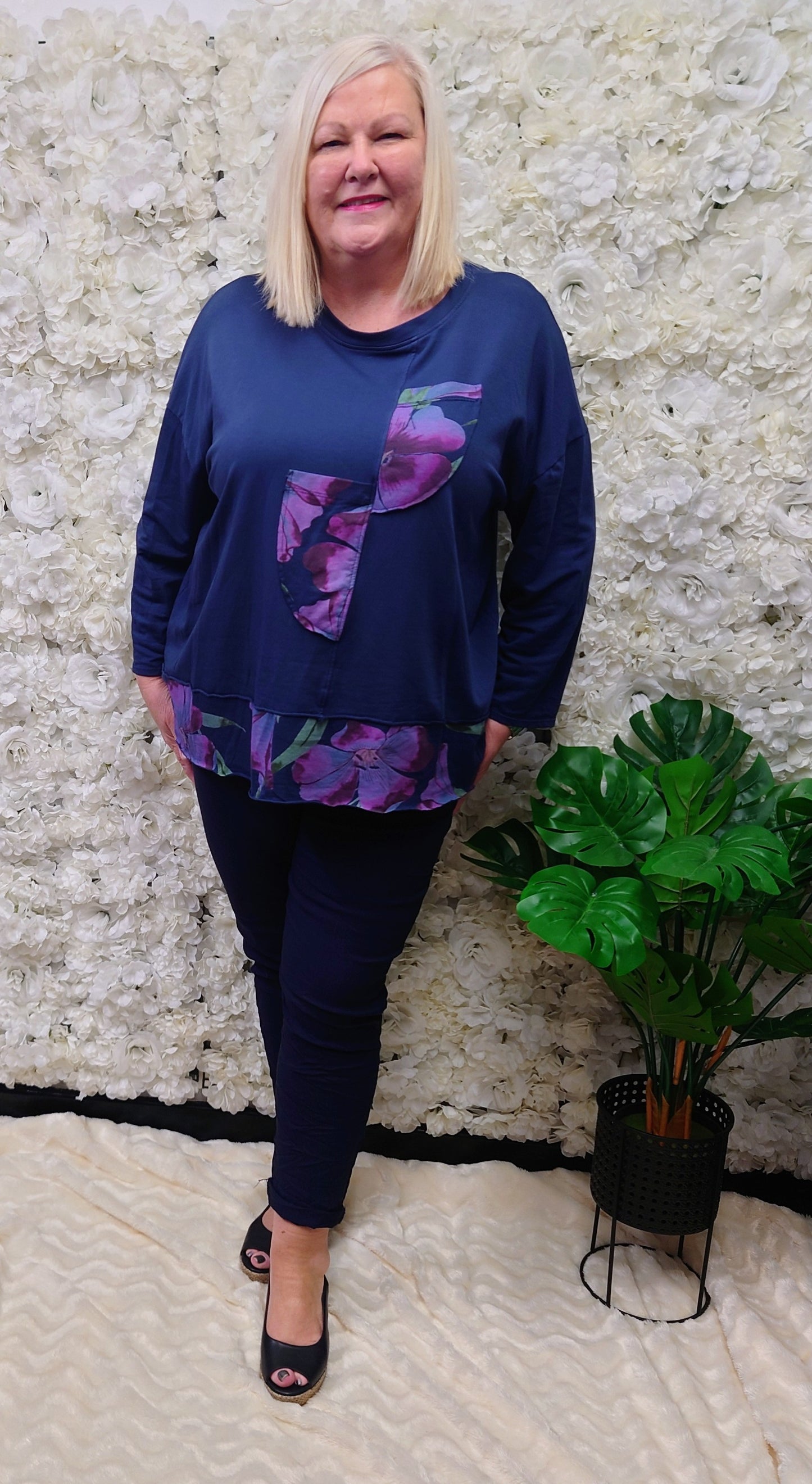 Floral Pocket Detail Tunic