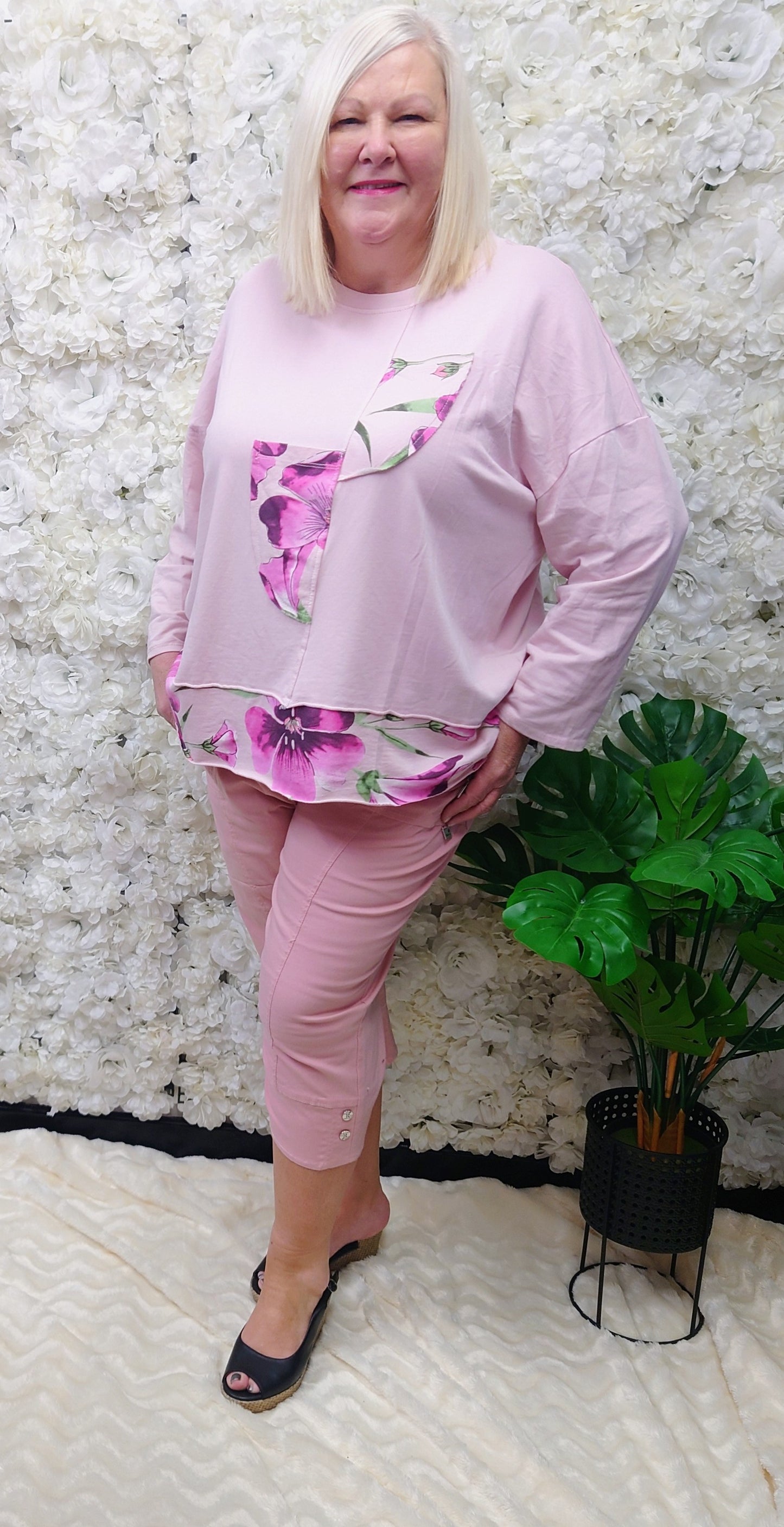Floral Pocket Detail Tunic