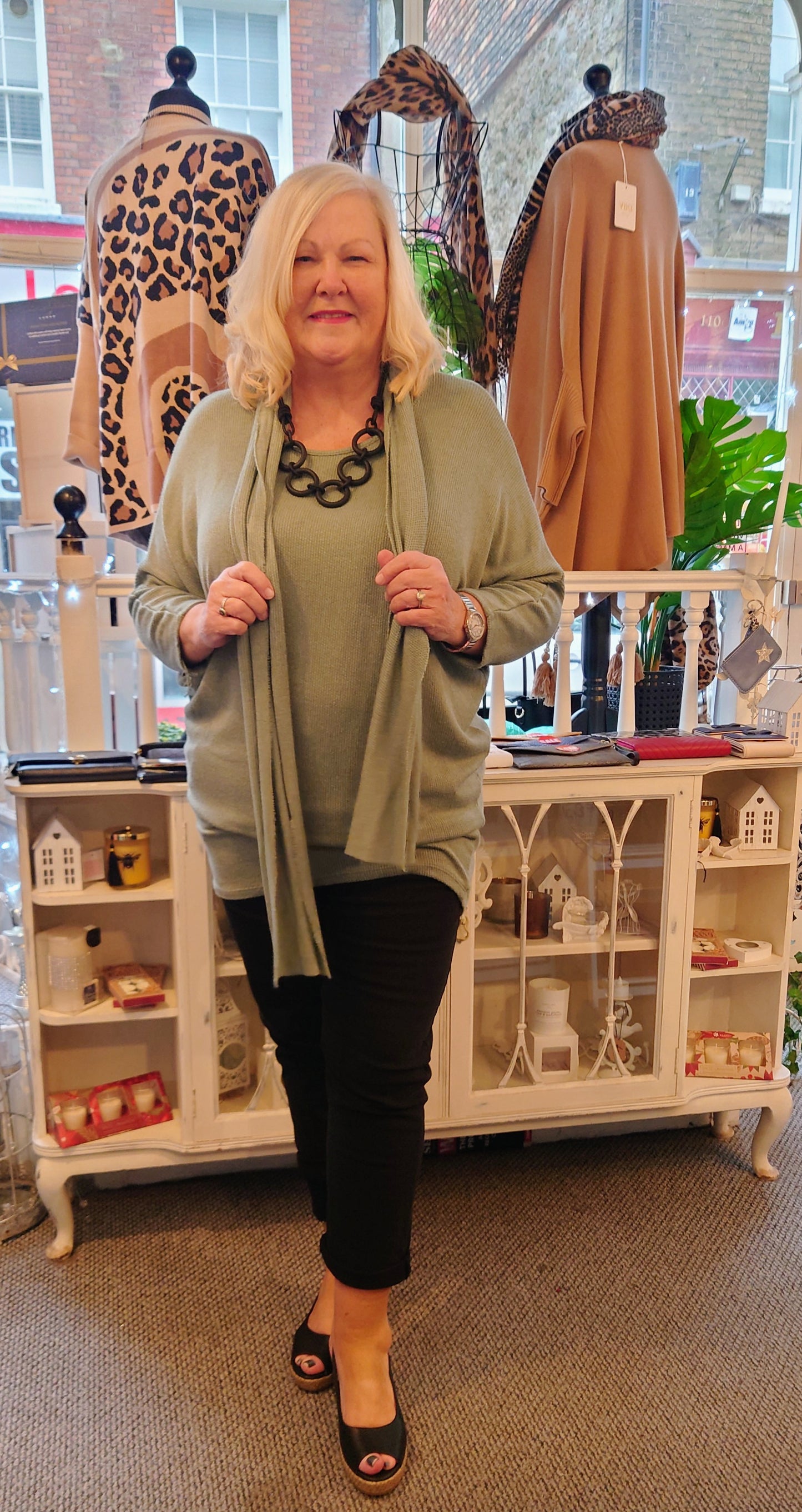 Longline Tunic with Scarf