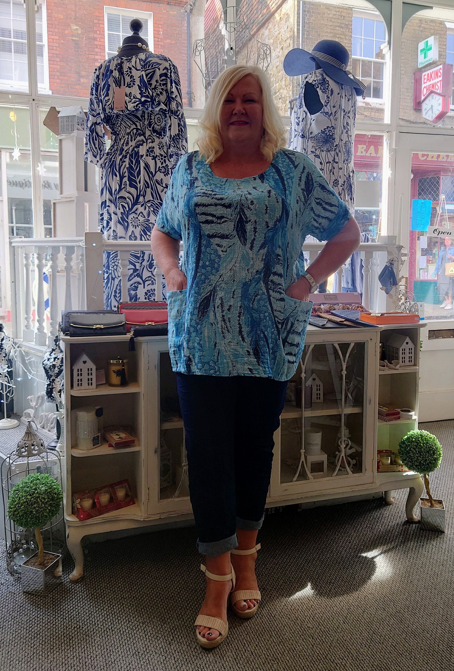 SALE - Print Cotton Tunic