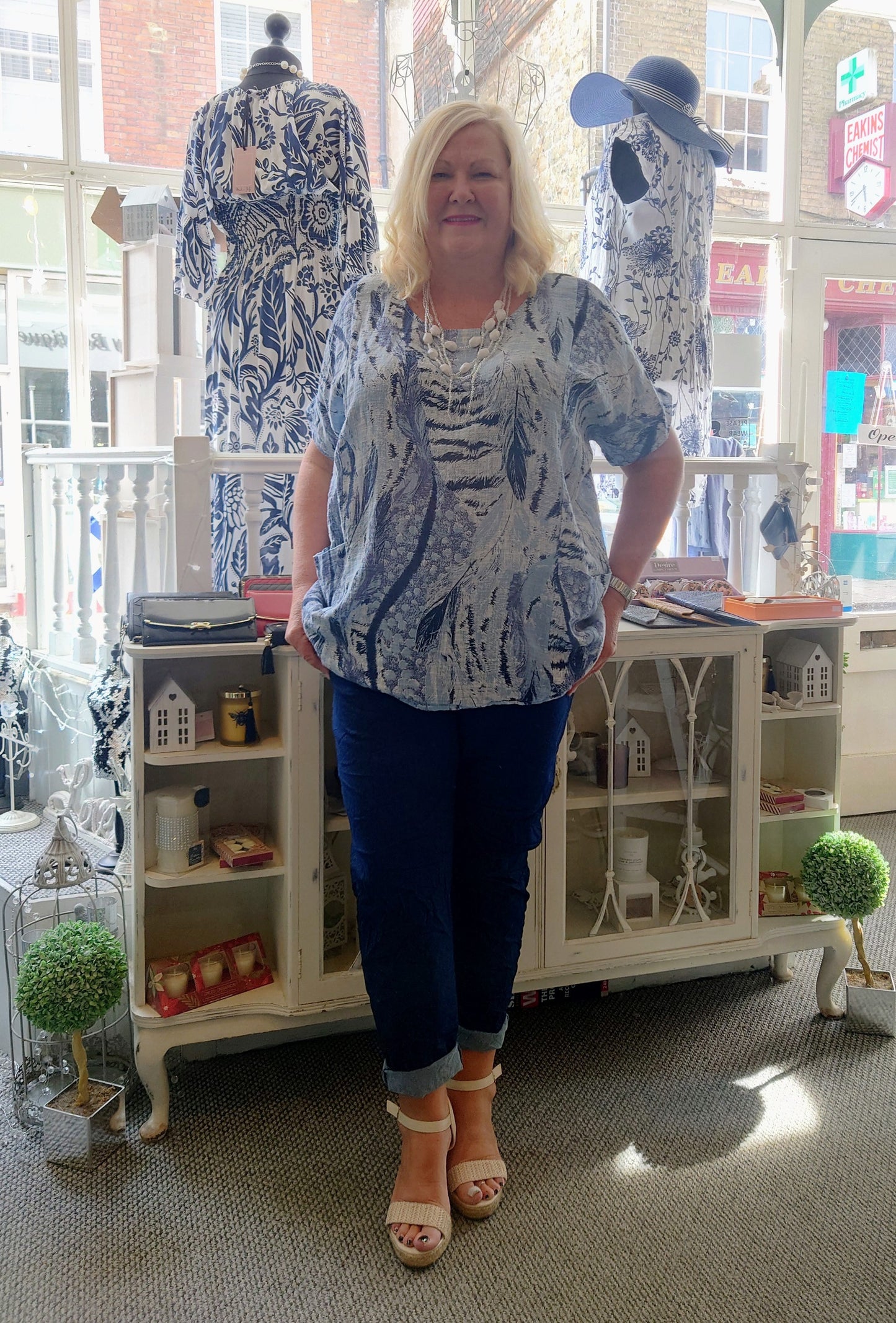 SALE - Print Cotton Tunic