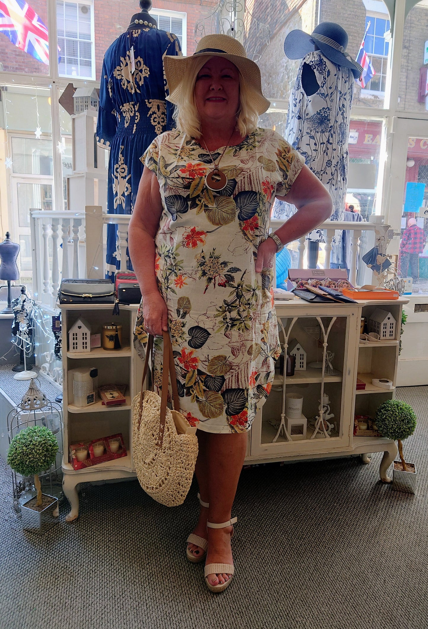 Tropical Print Dress