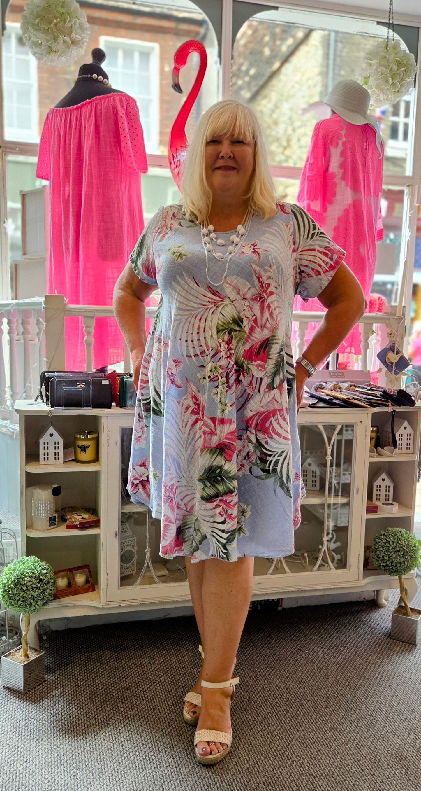 SALE - Tropical Floral Dress