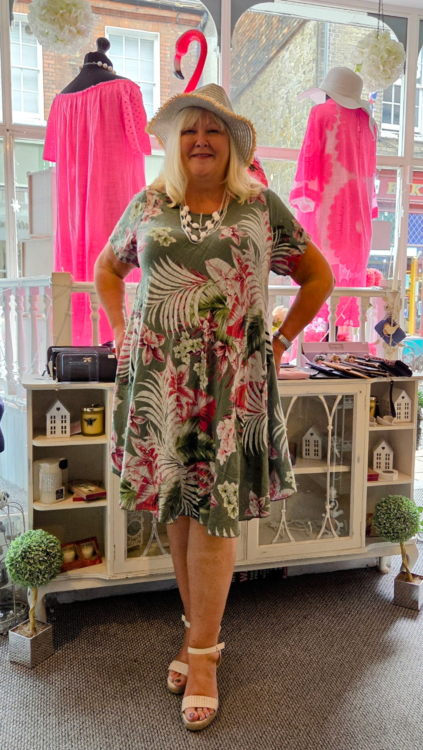 SALE - Tropical Floral Dress