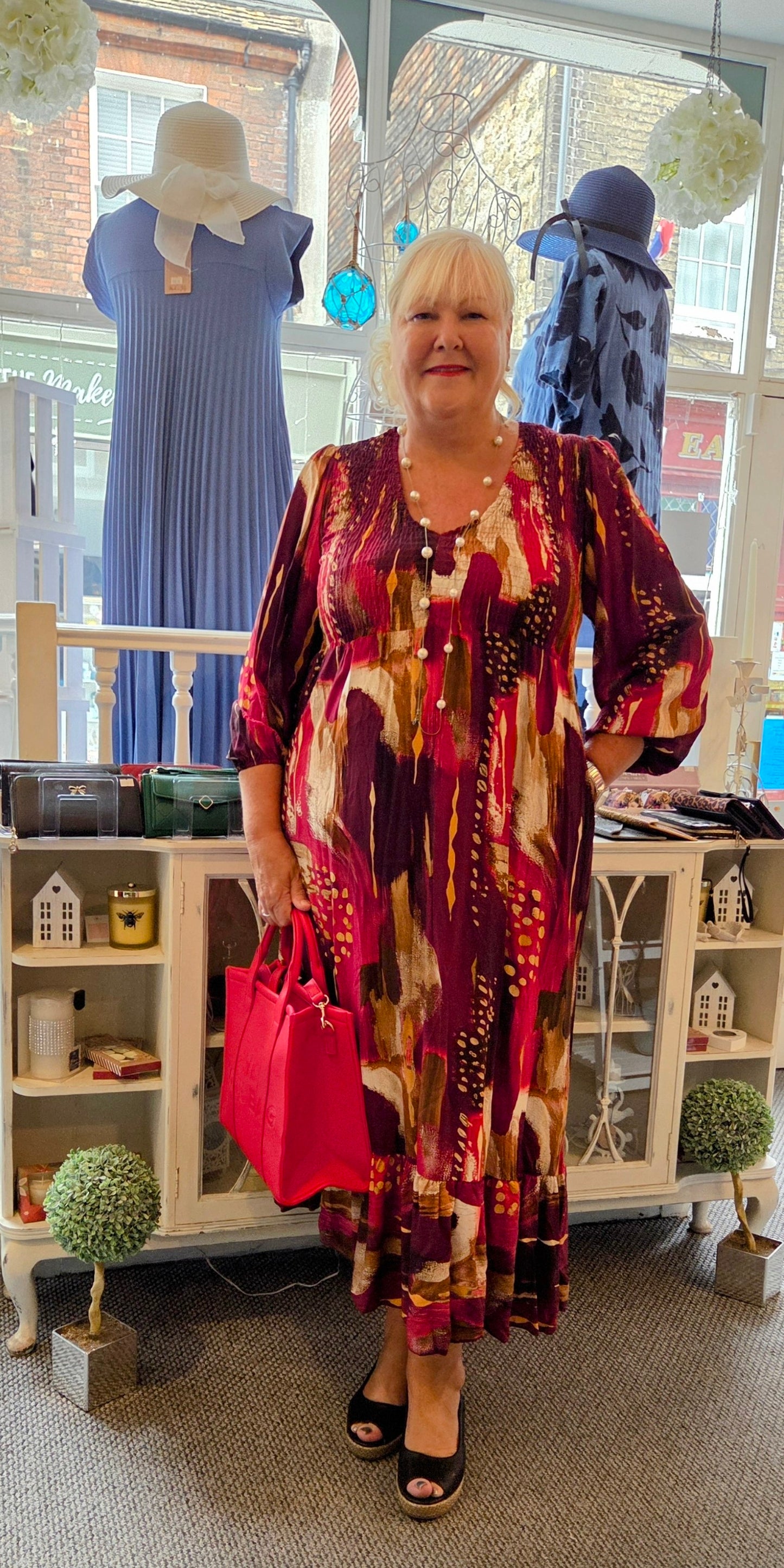 Abstract Maxi Dress