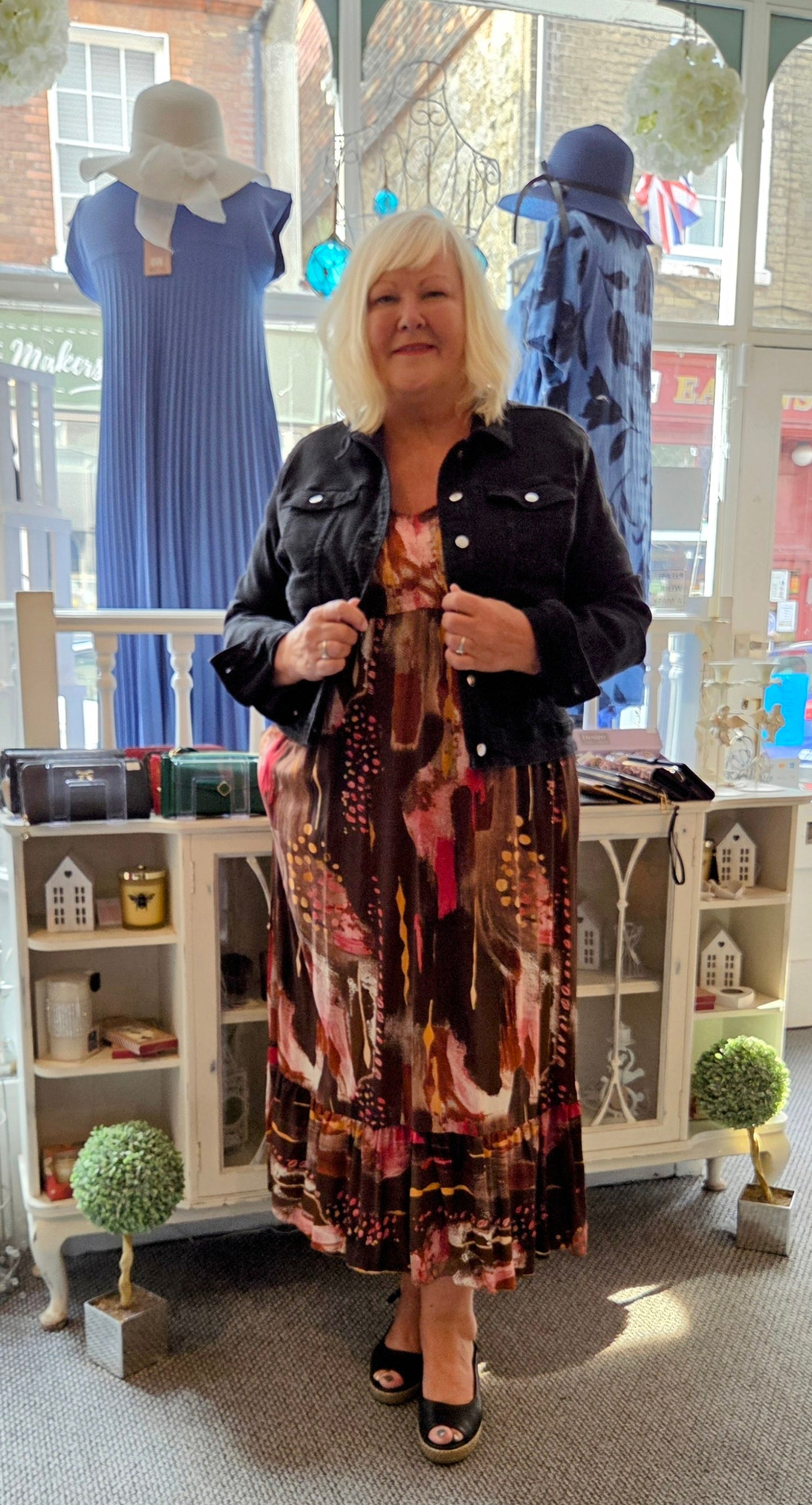 Abstract Maxi Dress