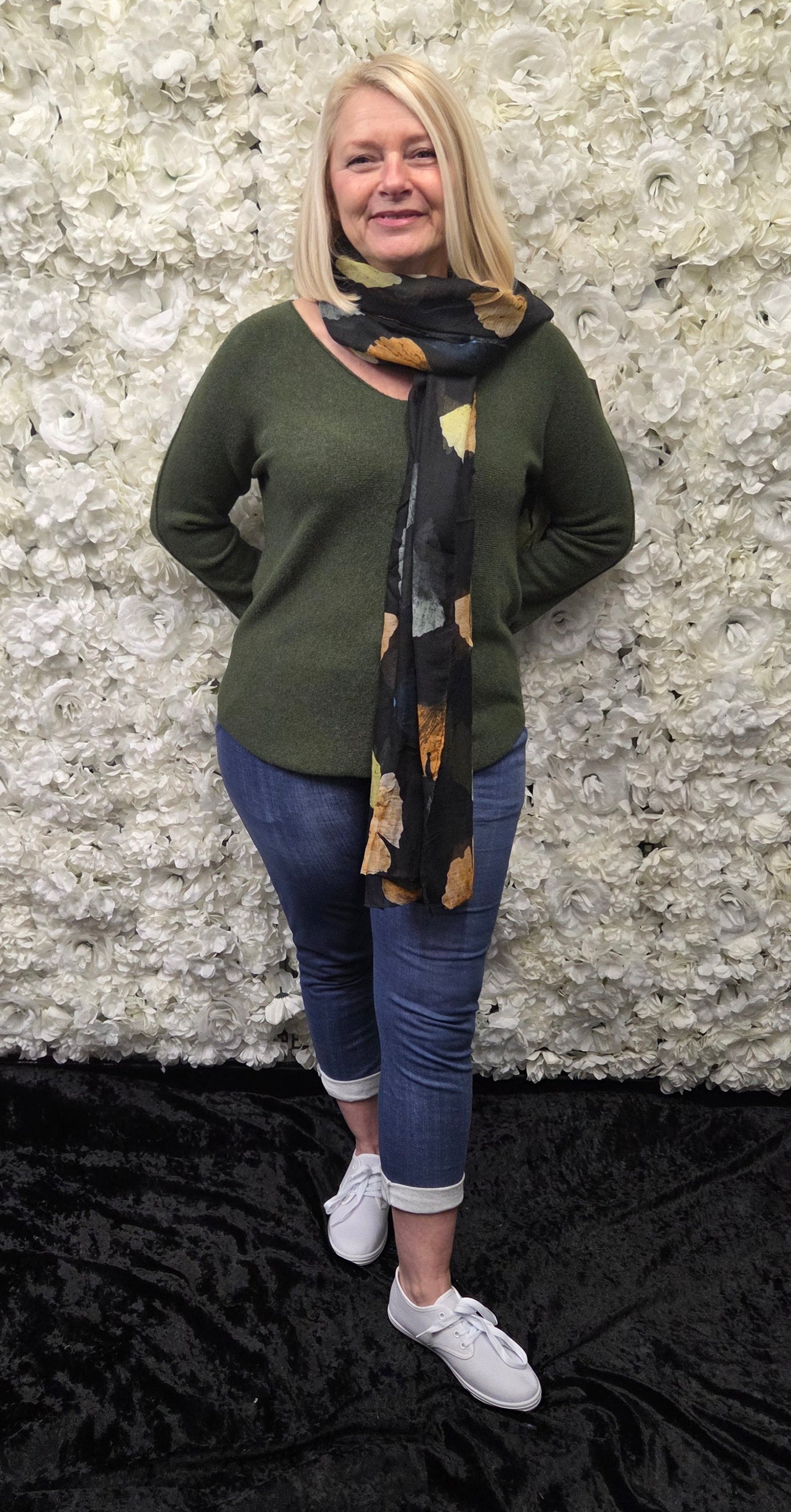 Soft Knit V Neck Jumper