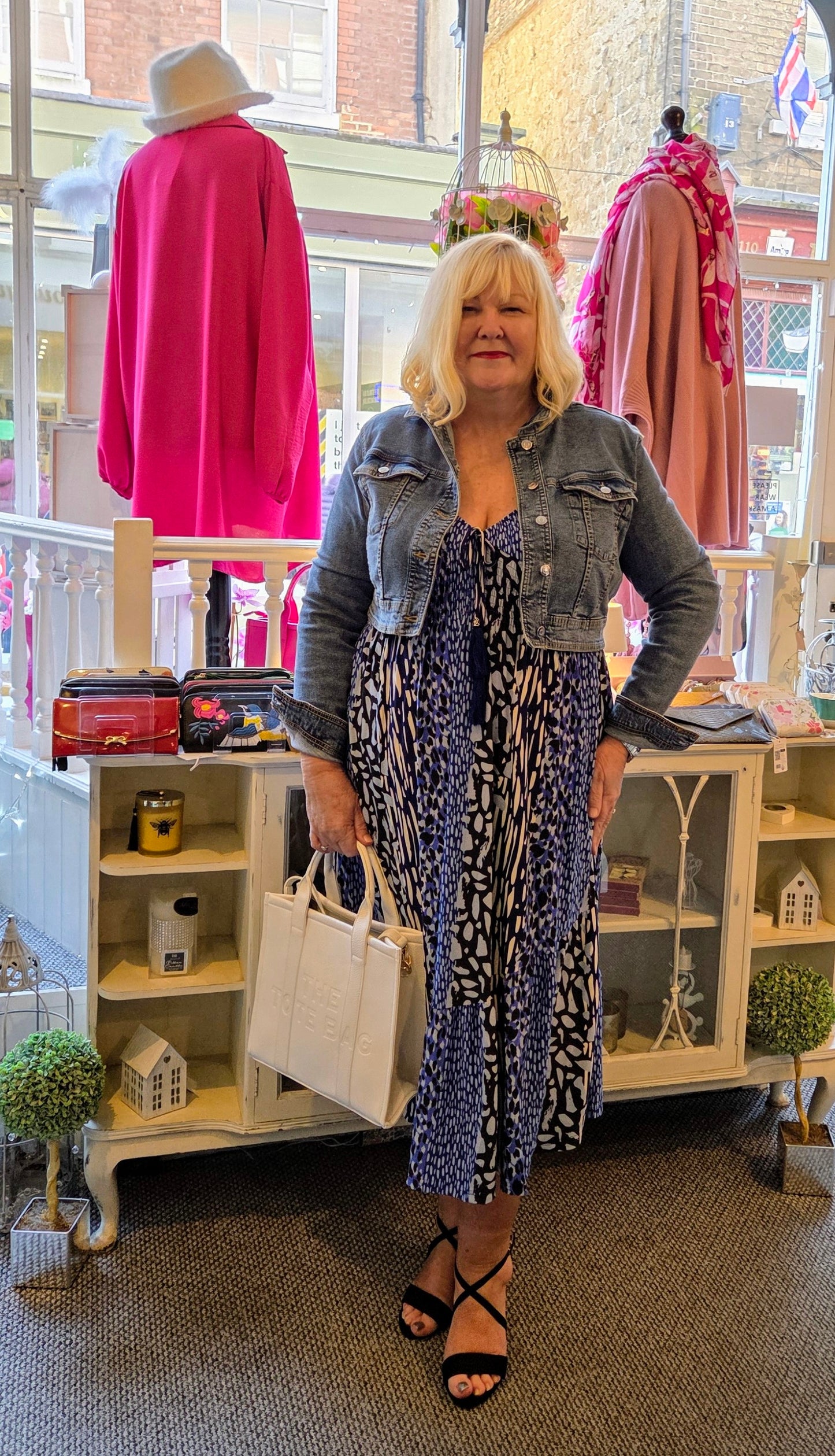 Animal Print Shirred Midi Dress