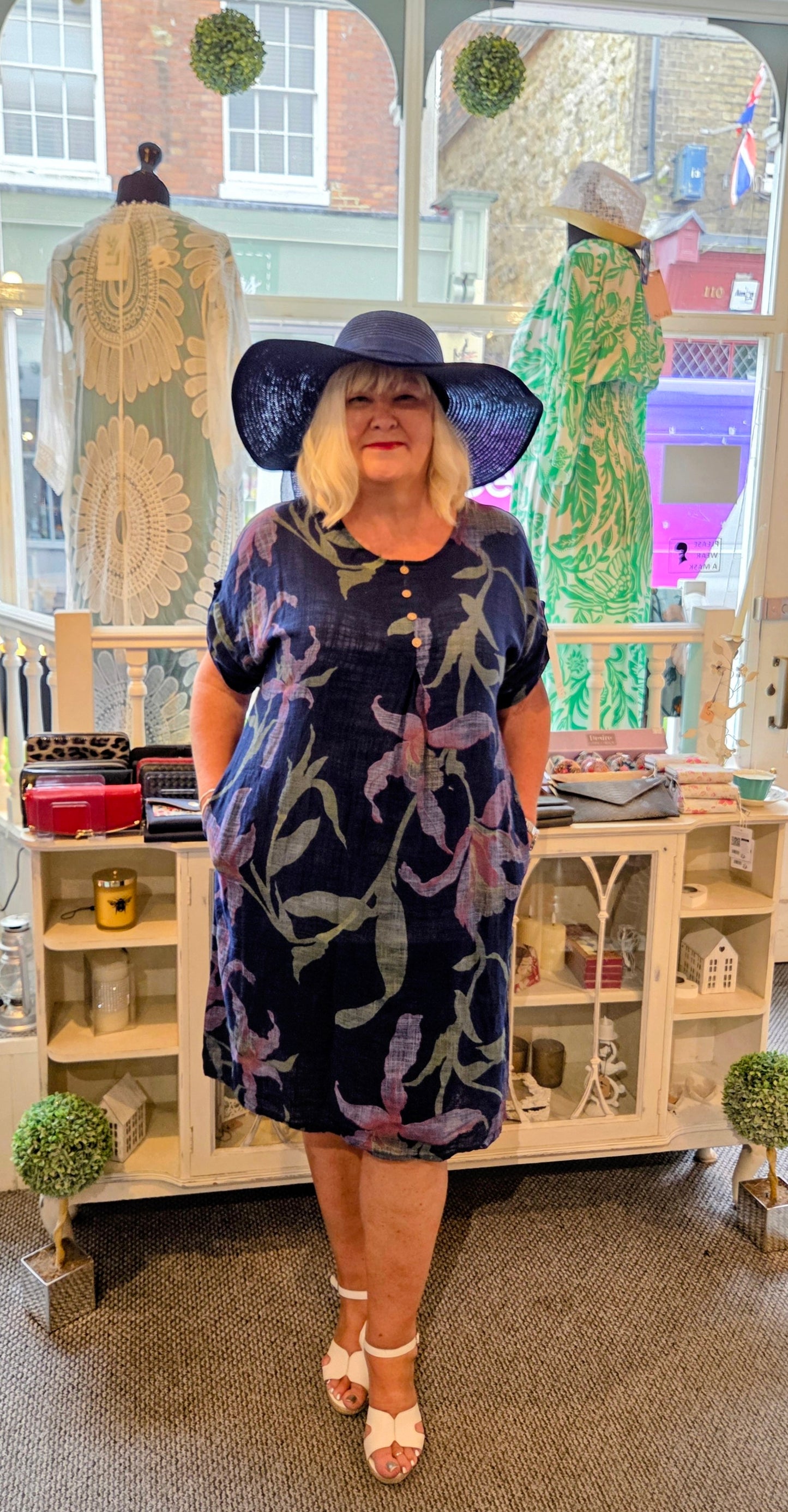 Floral Button Dress