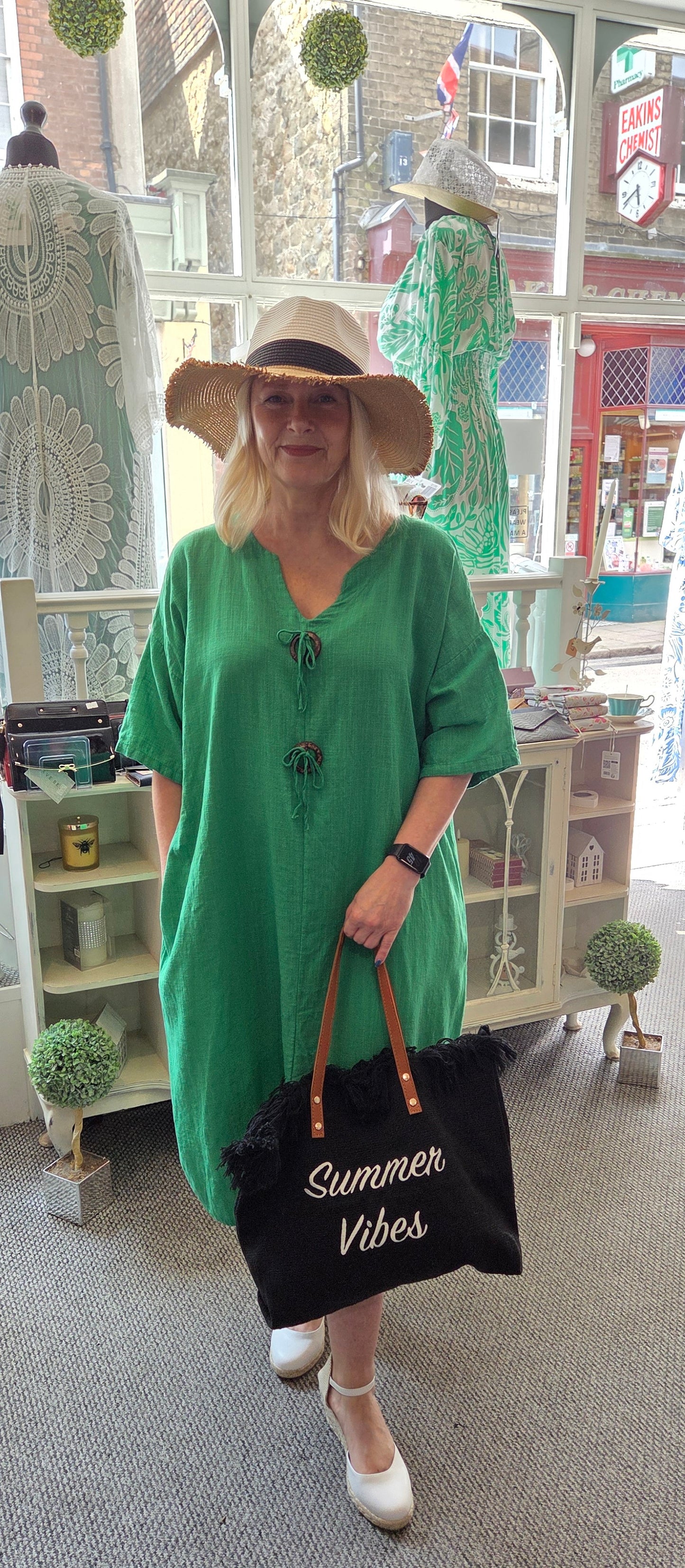 Cotton Midi Dress