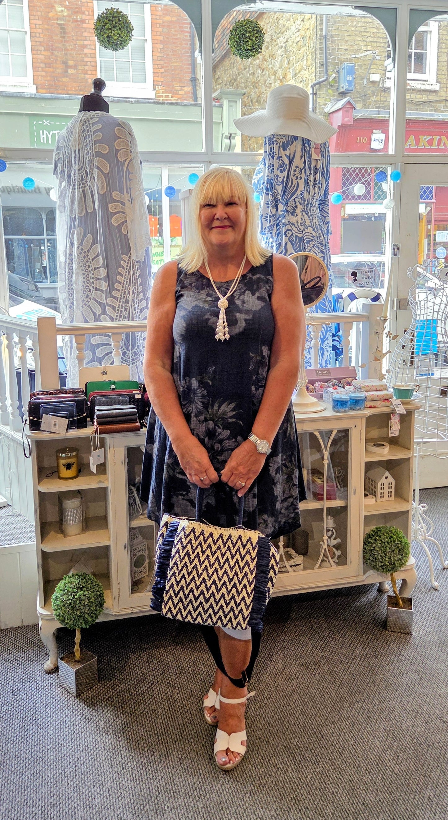 Floral Sleeveless Cotton Dress-Tunic