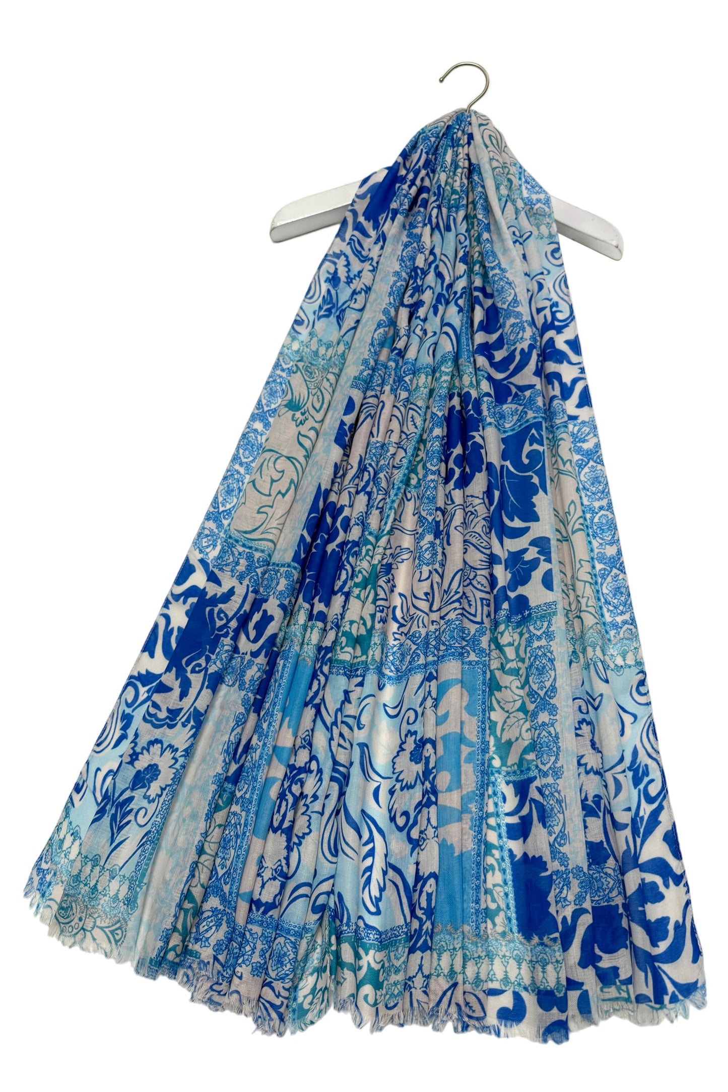 Blue Pattern Scarf