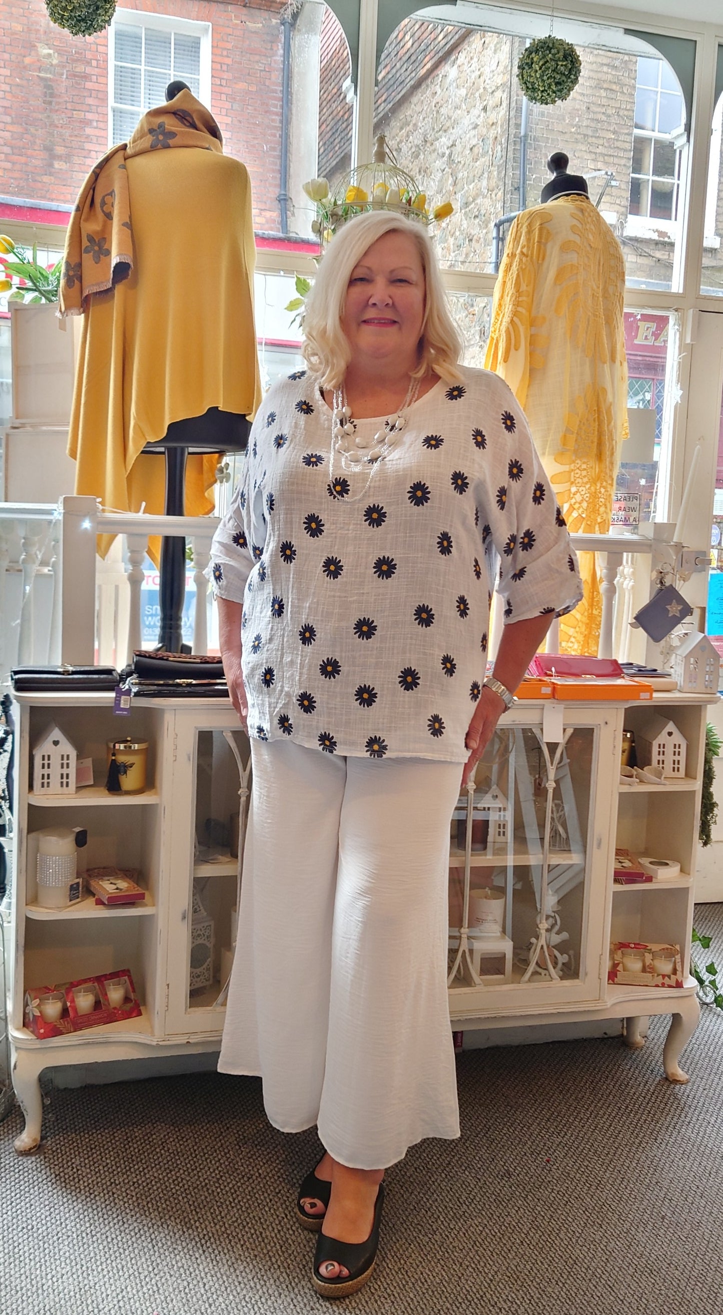 SALE - Cotton Daisy Tunic