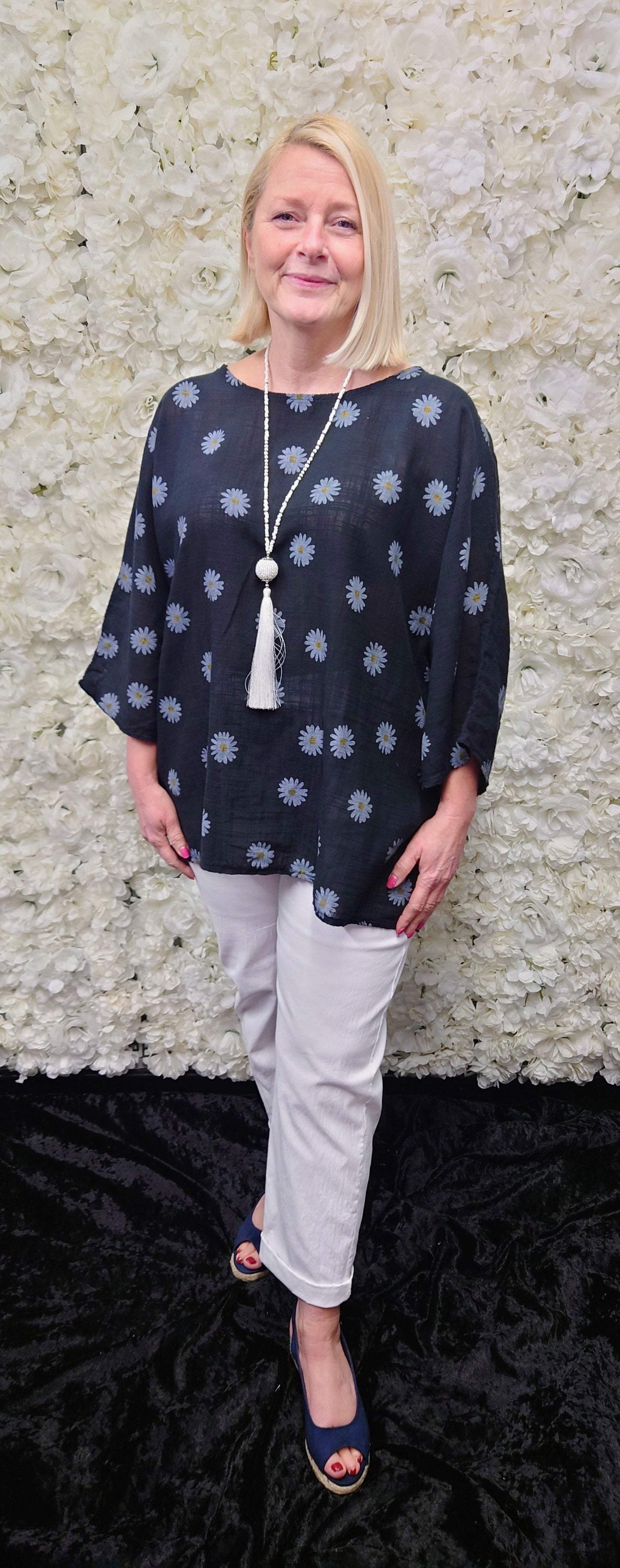SALE - Cotton Daisy Tunic