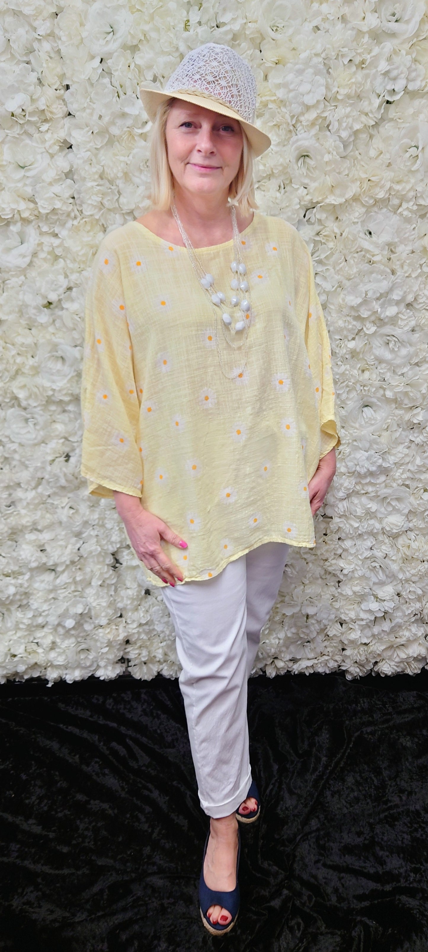 SALE - Cotton Daisy Tunic