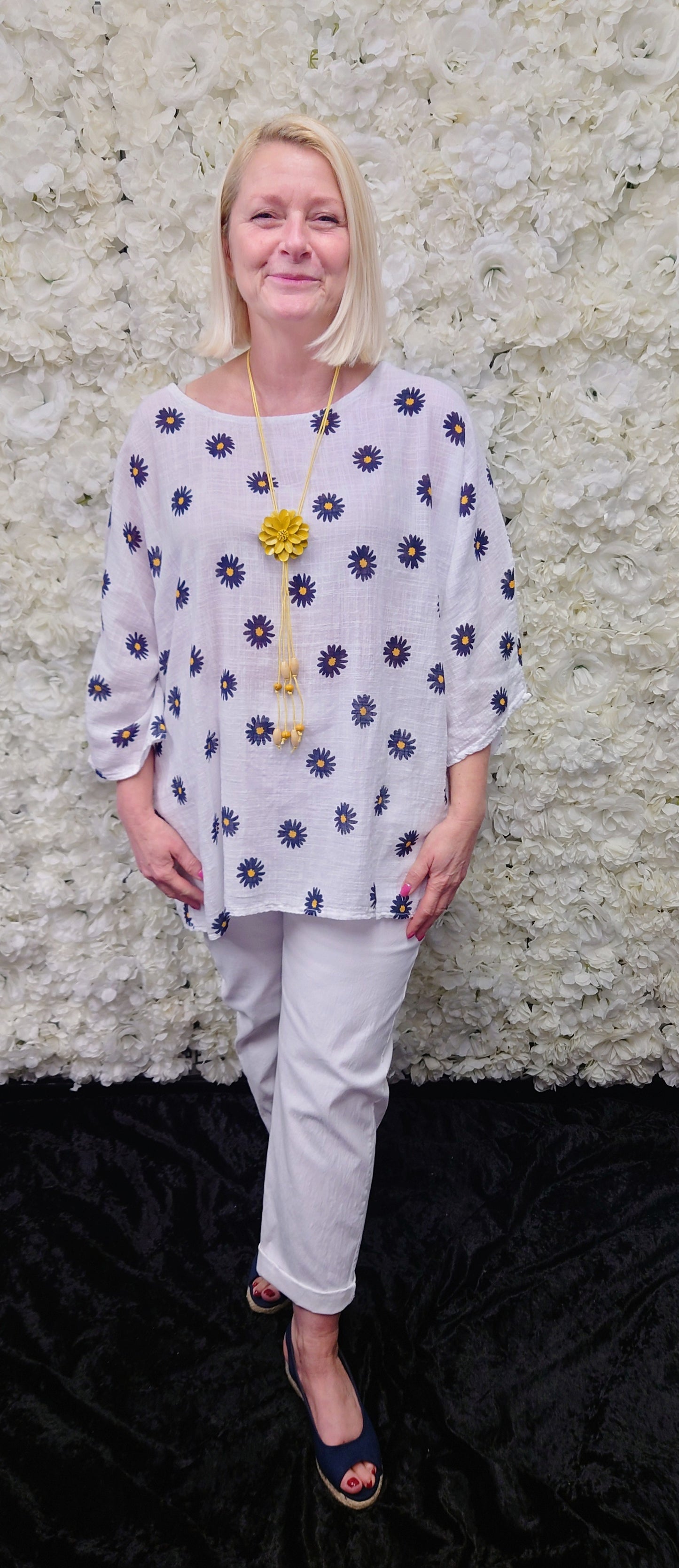 SALE - Cotton Daisy Tunic