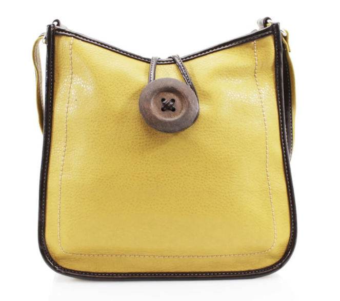 Button Detail Cross Body Bag