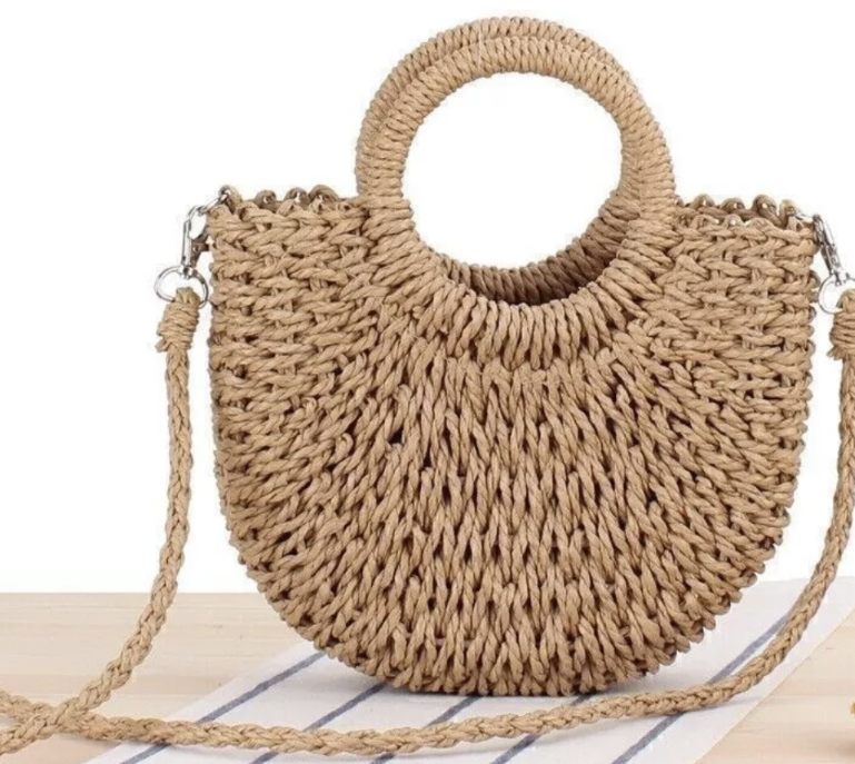Cross Body Rattan Bag
