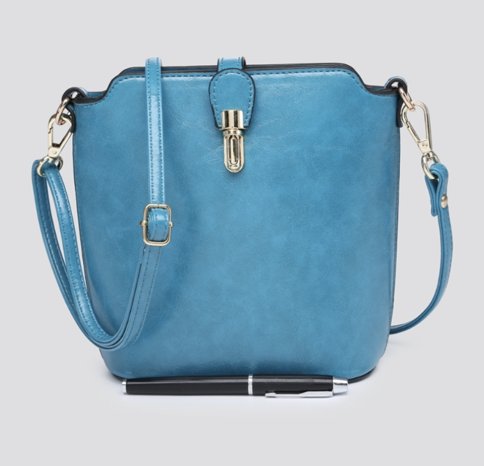 Cross Body Bucket Handbag - Various Colours