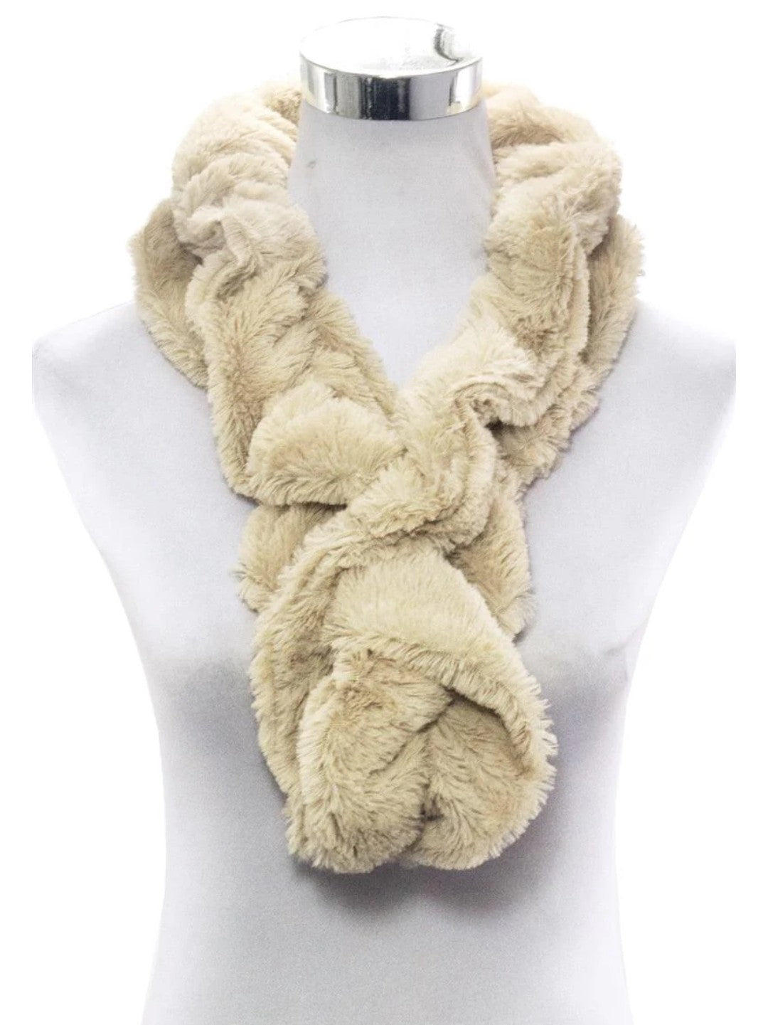 Faux Fur Ruffle Scarf