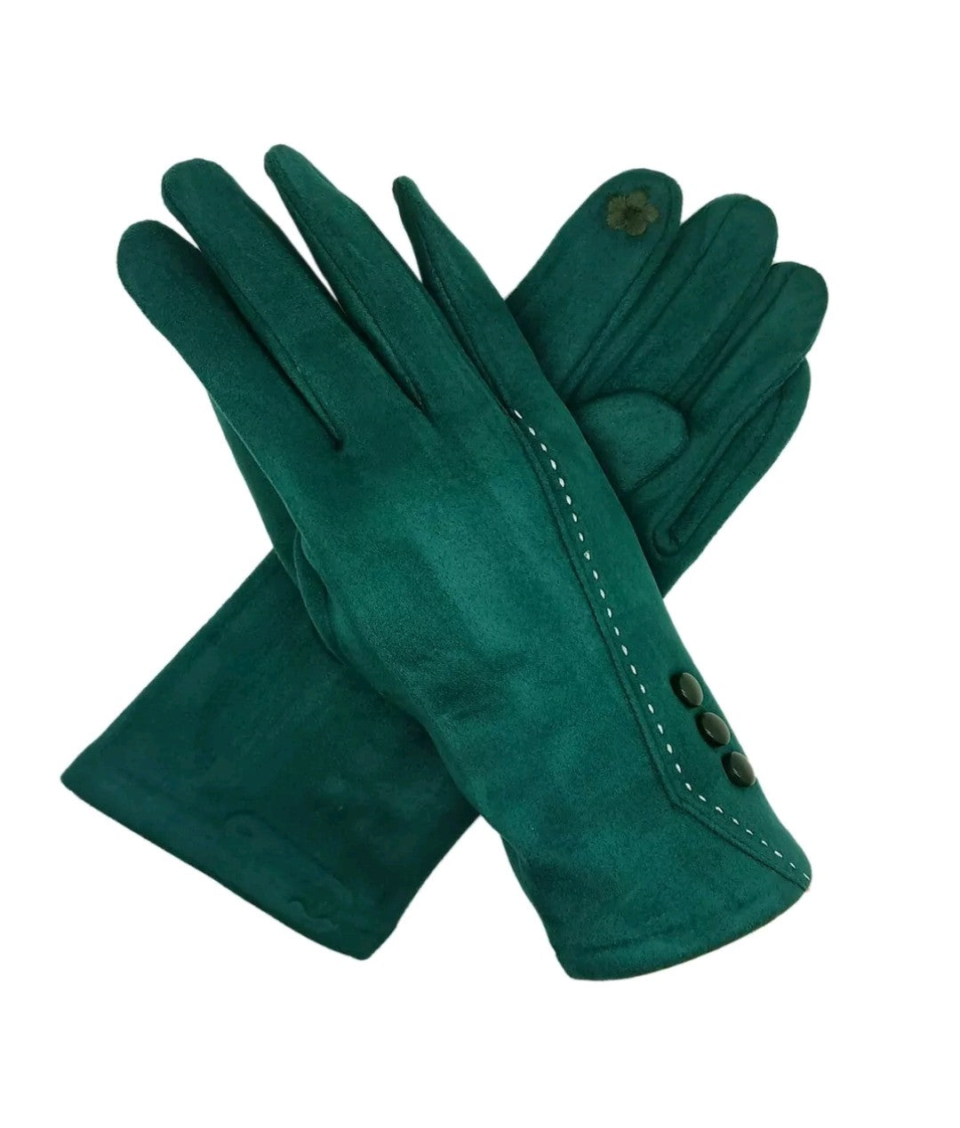Button Detail Gloves