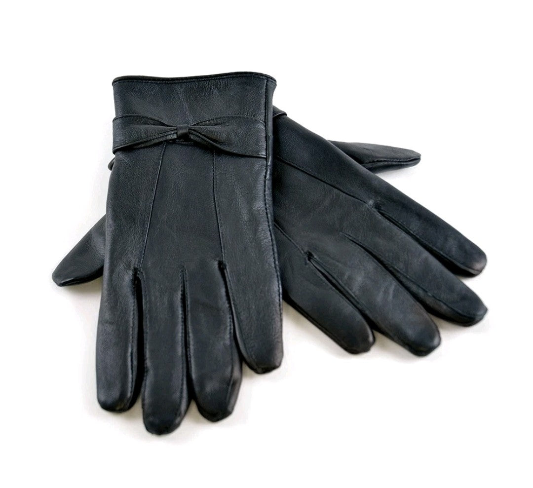 Black Leather Gloves