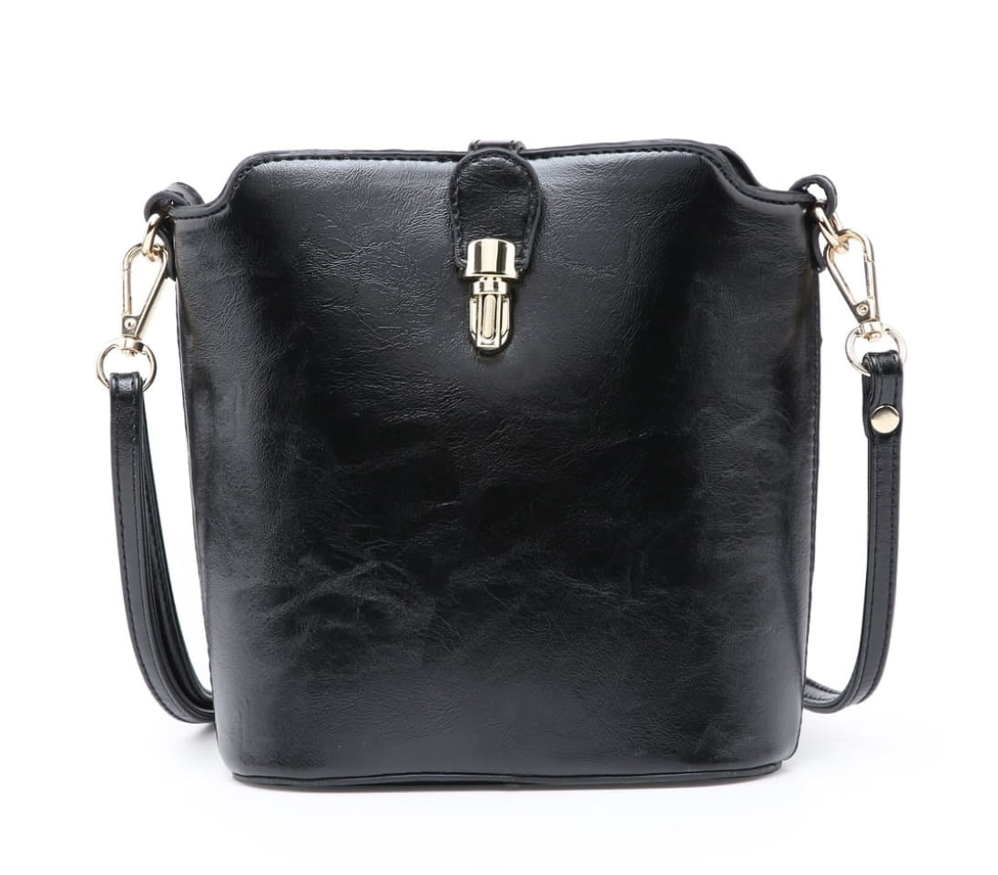 Cross Body Bucket Handbag - Various Colours
