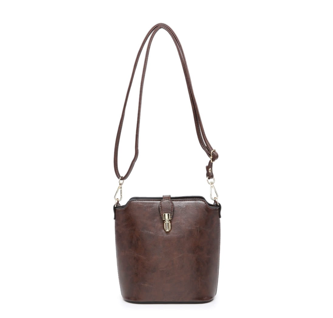 Cross Body Bucket Handbag - Various Colours