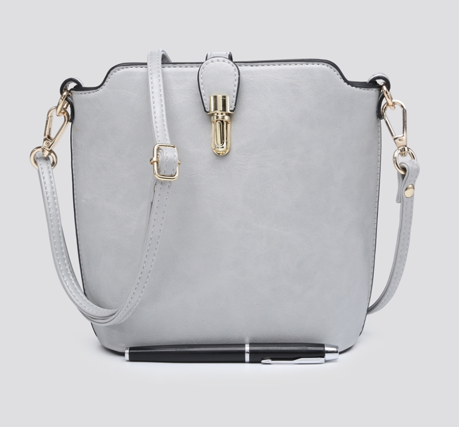 Cross Body Bucket Handbag - Various Colours