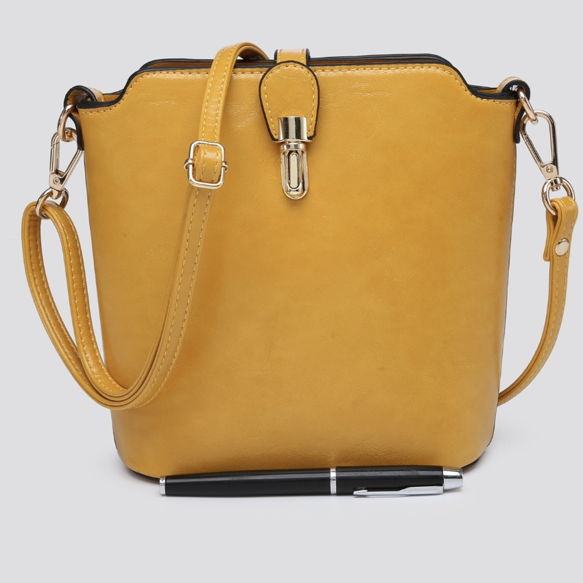 Cross Body Bucket Handbag - Various Colours