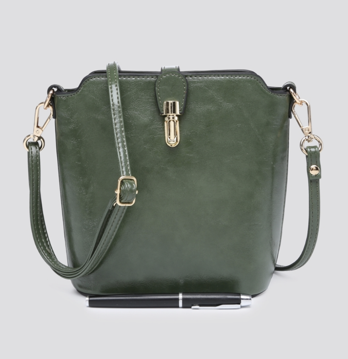 Cross Body Bucket Handbag - Various Colours