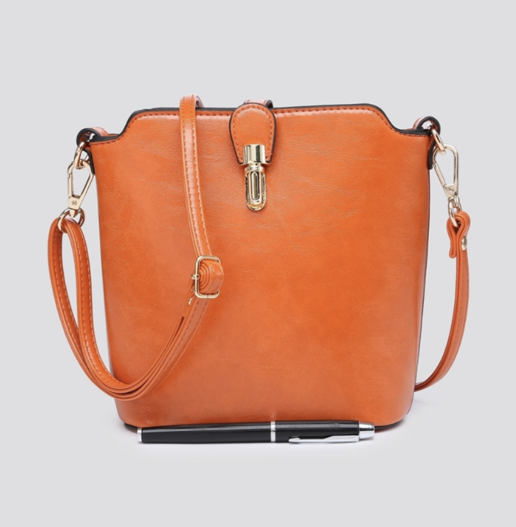 Cross Body Bucket Handbag - Various Colours