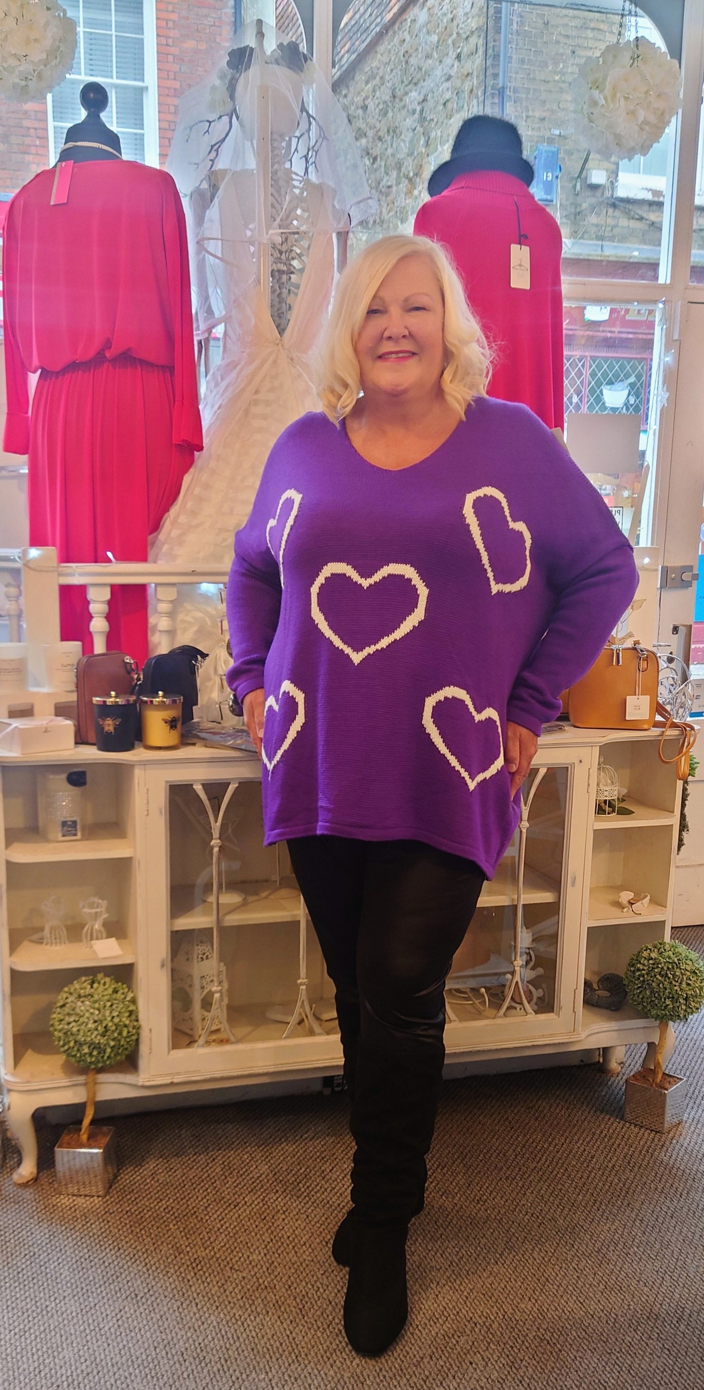 Heart Over Sized Jumper