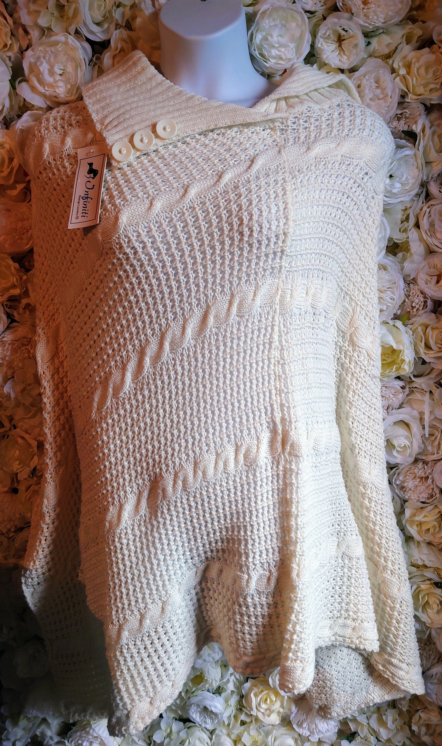 SALE - Chunky Knit Poncho