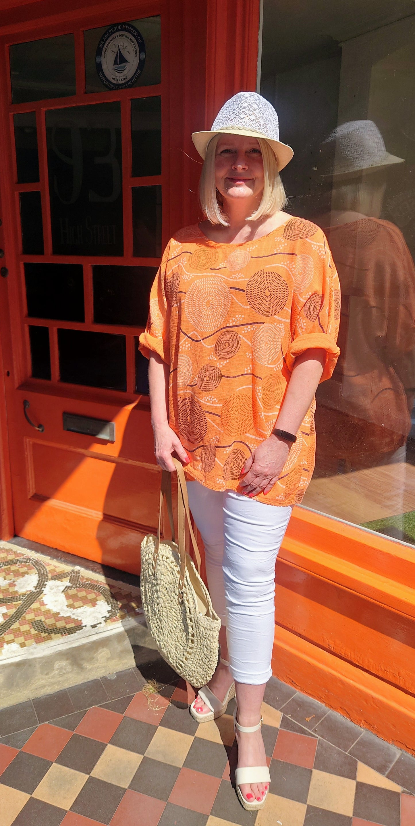 Circle Print Cotton Tunic
