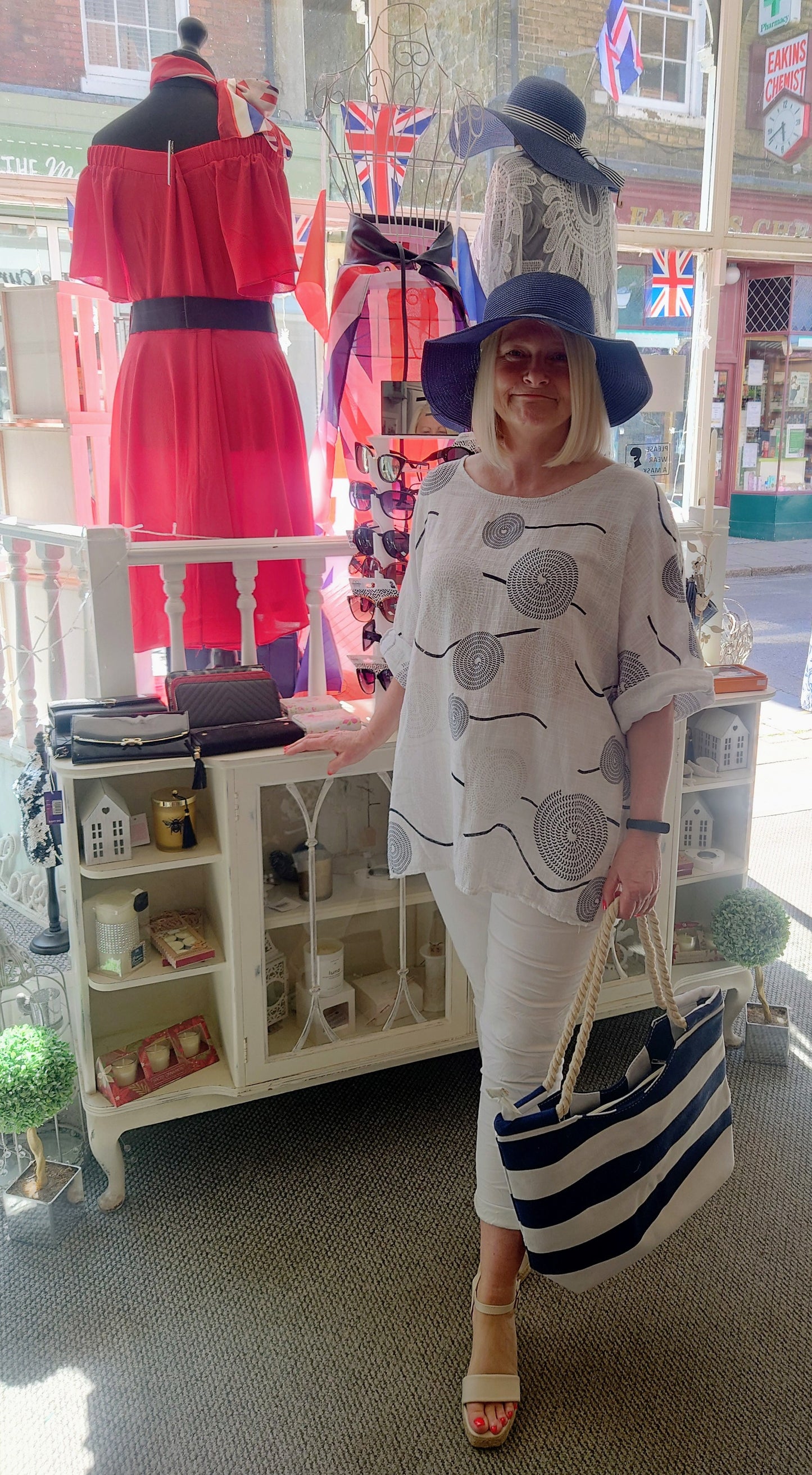 Circle Print Cotton Tunic