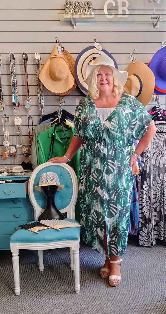 SALE - Tropical Print Kimono