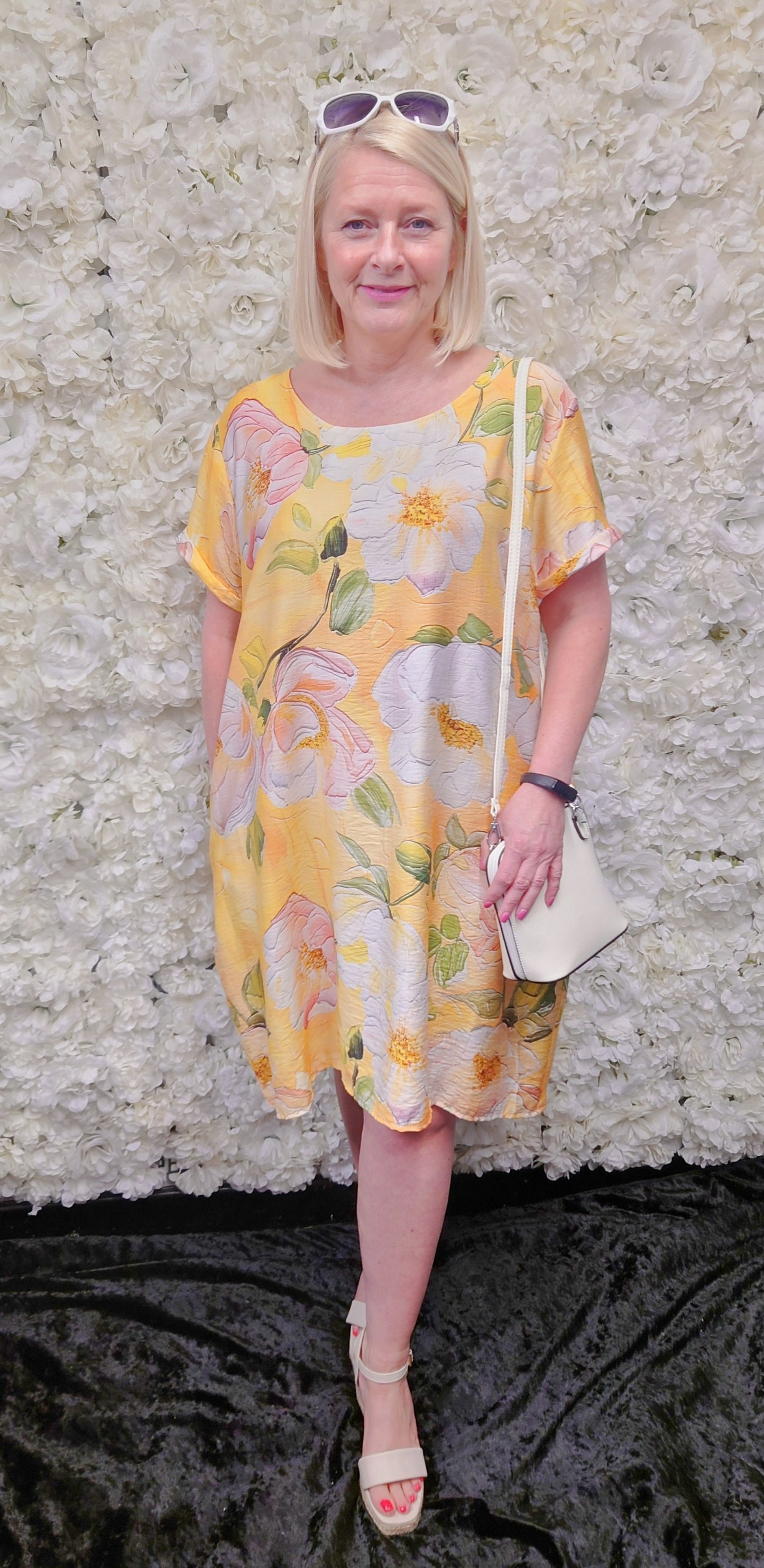 SALE - Wild Rose Print Dress Tunic