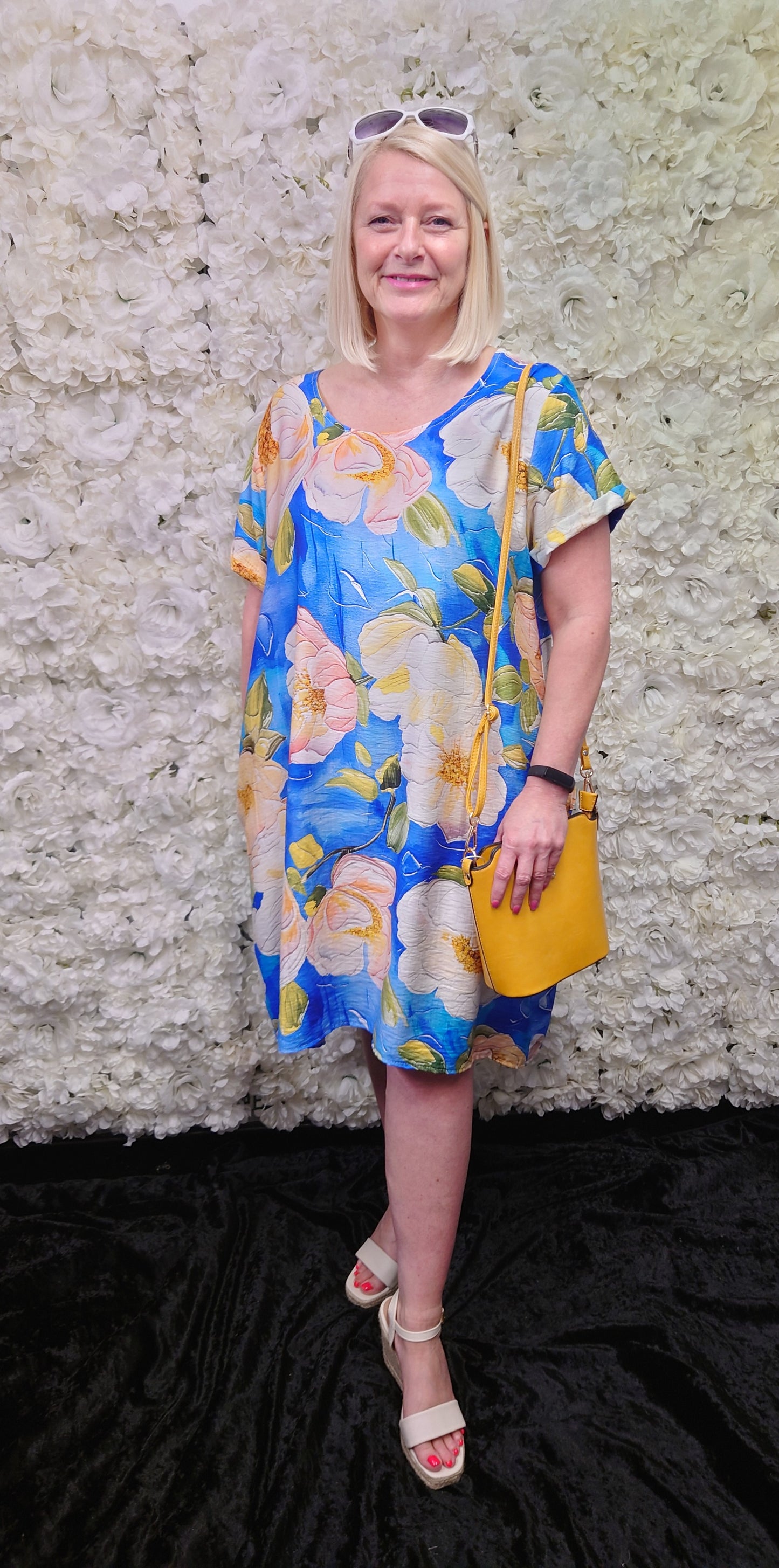 SALE - Wild Rose Print Dress Tunic