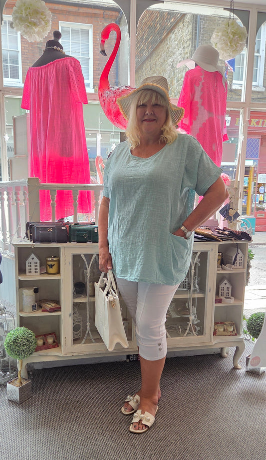 SALE - Cotton Pocket Tunic
