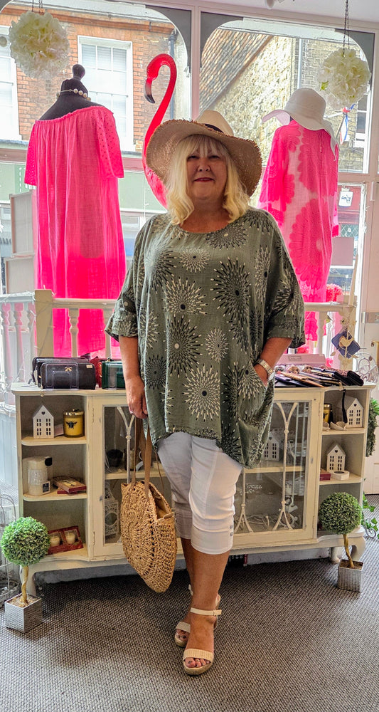 SALE - Sunburst Cotton Tunic