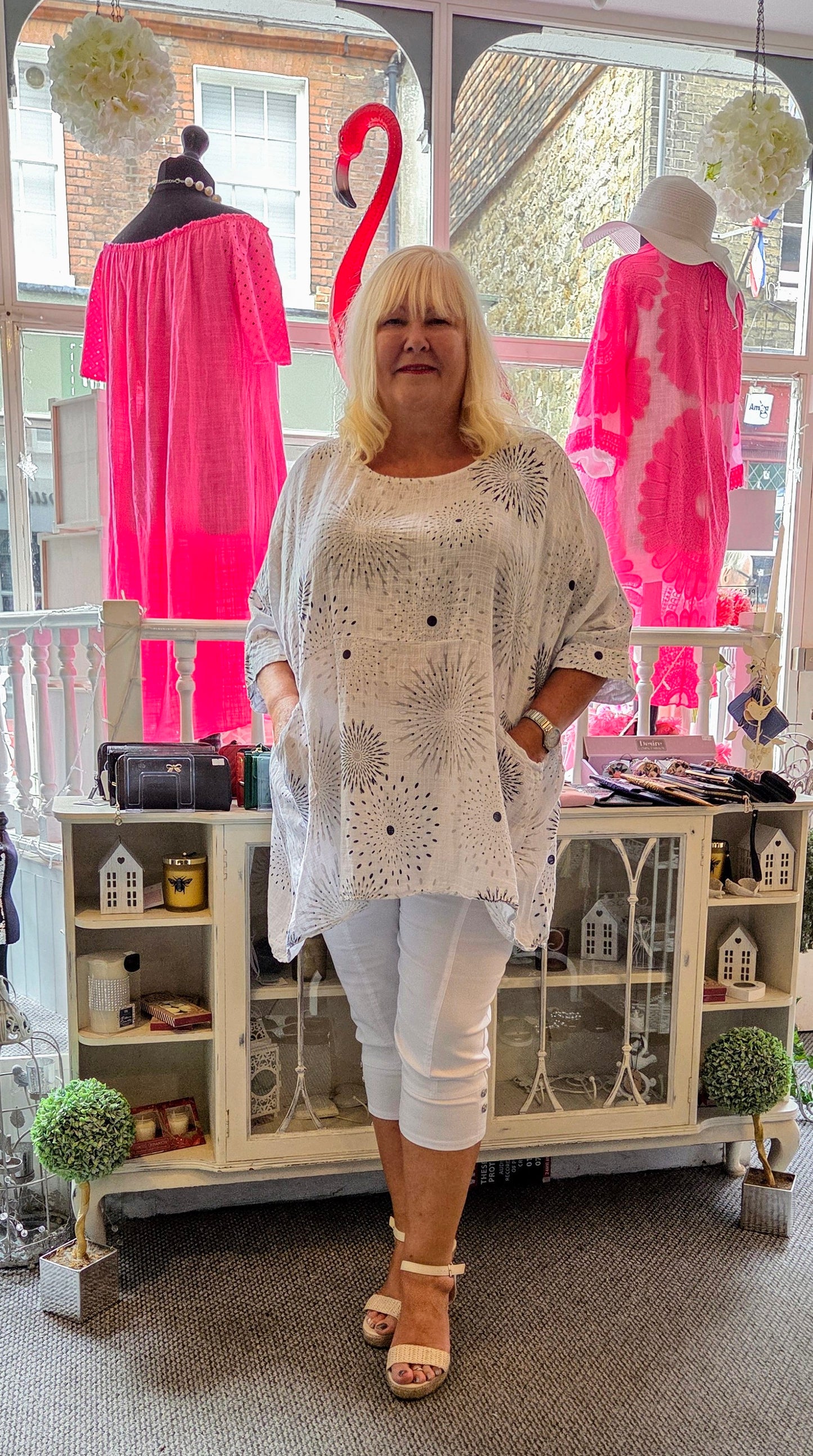 SALE - Sunburst Cotton Tunic