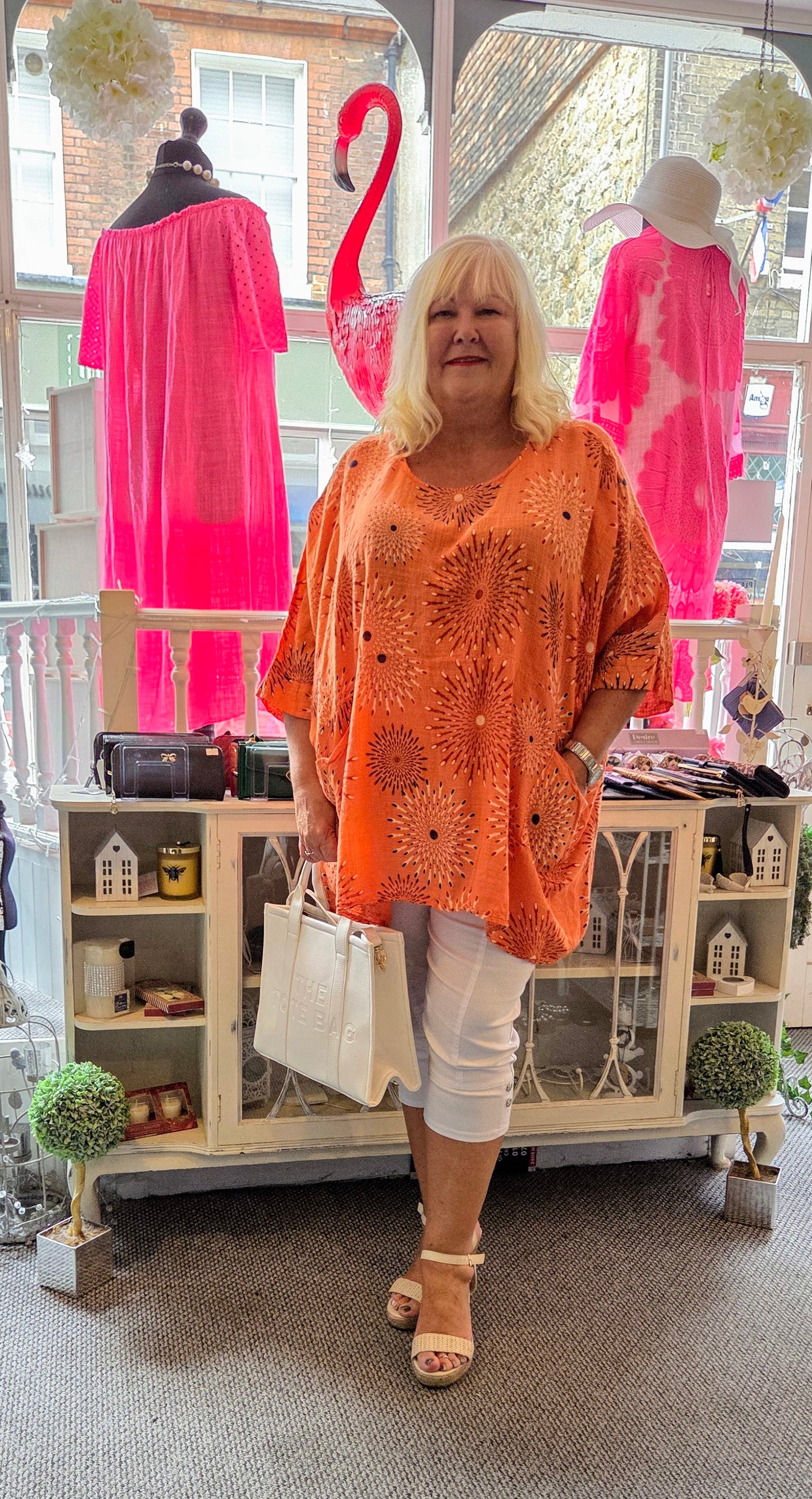 SALE - Sunburst Cotton Tunic