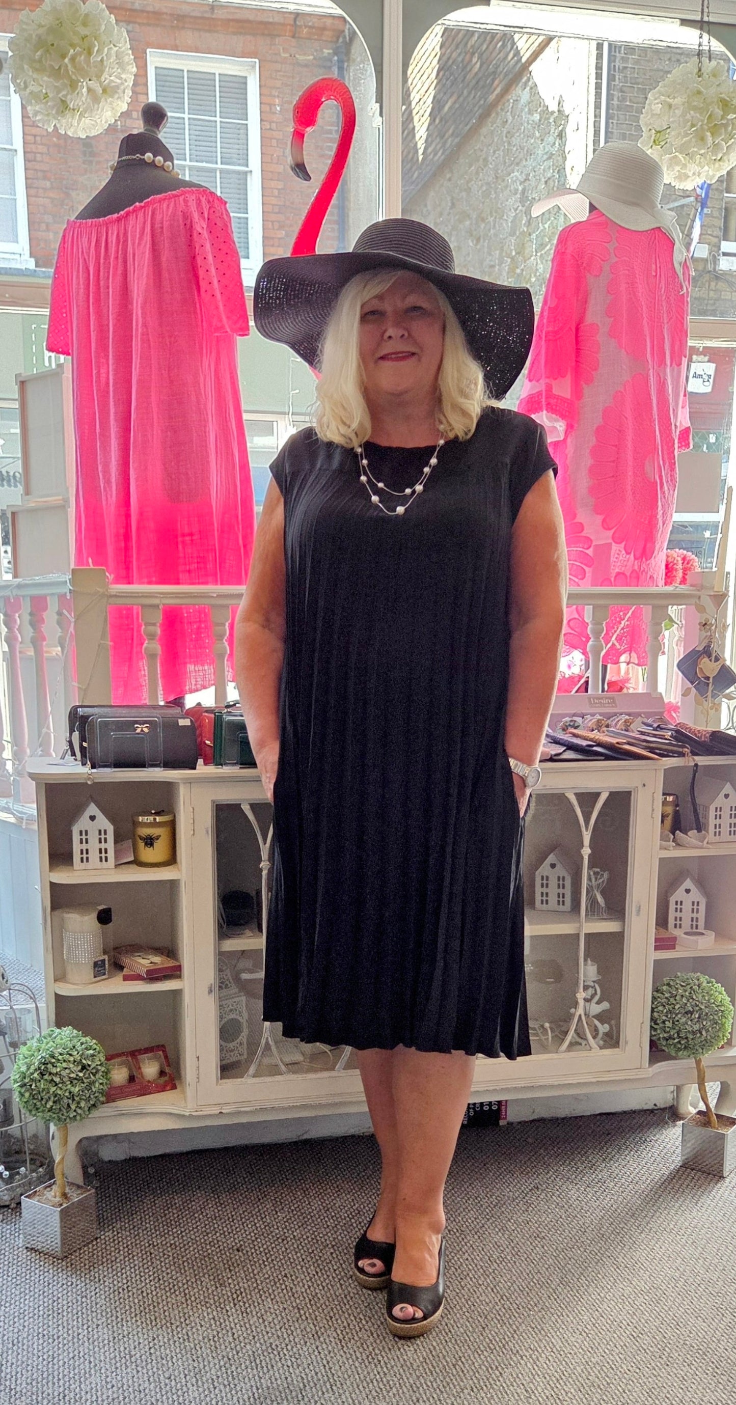 SALE - Pleated Midi Dress