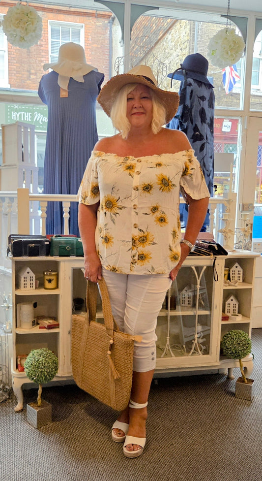 Sunflower Bardot Tunic