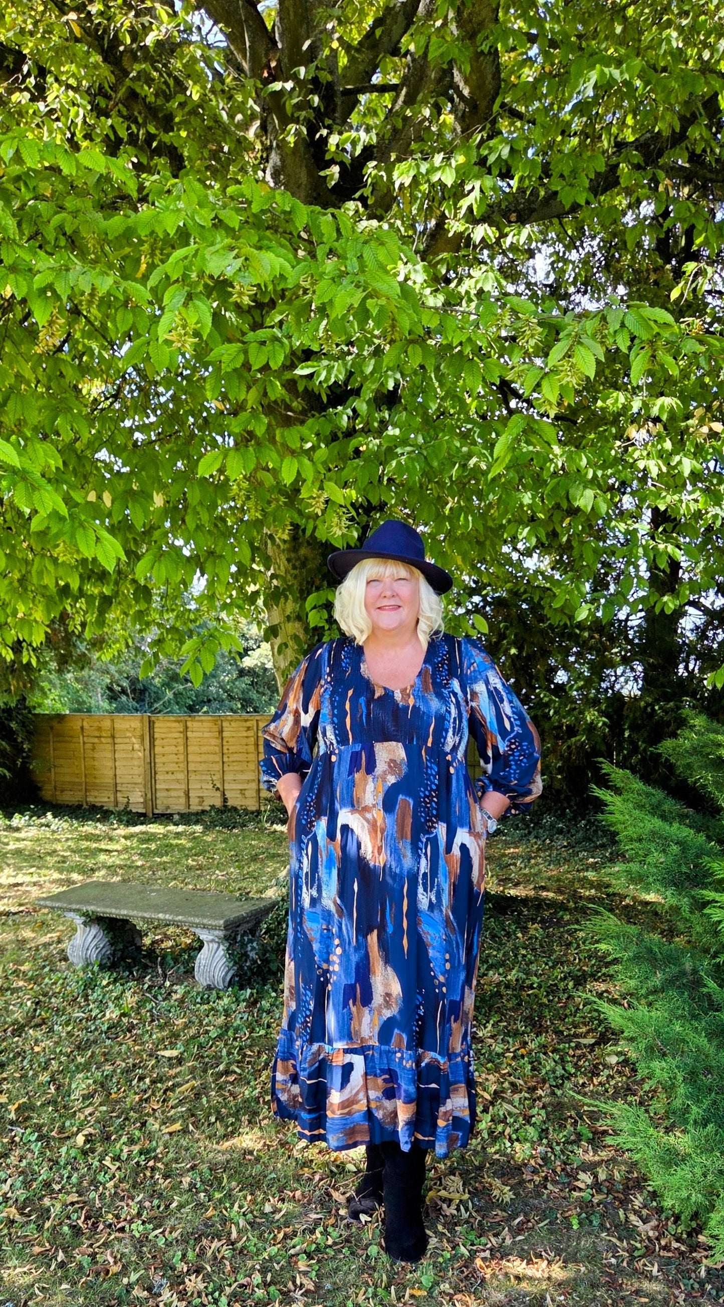 Abstract Maxi Dress