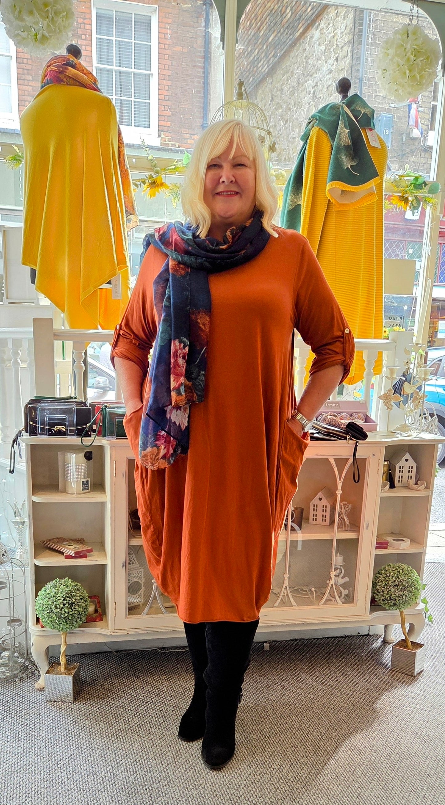 Lagenlook Pocket Midi Dress