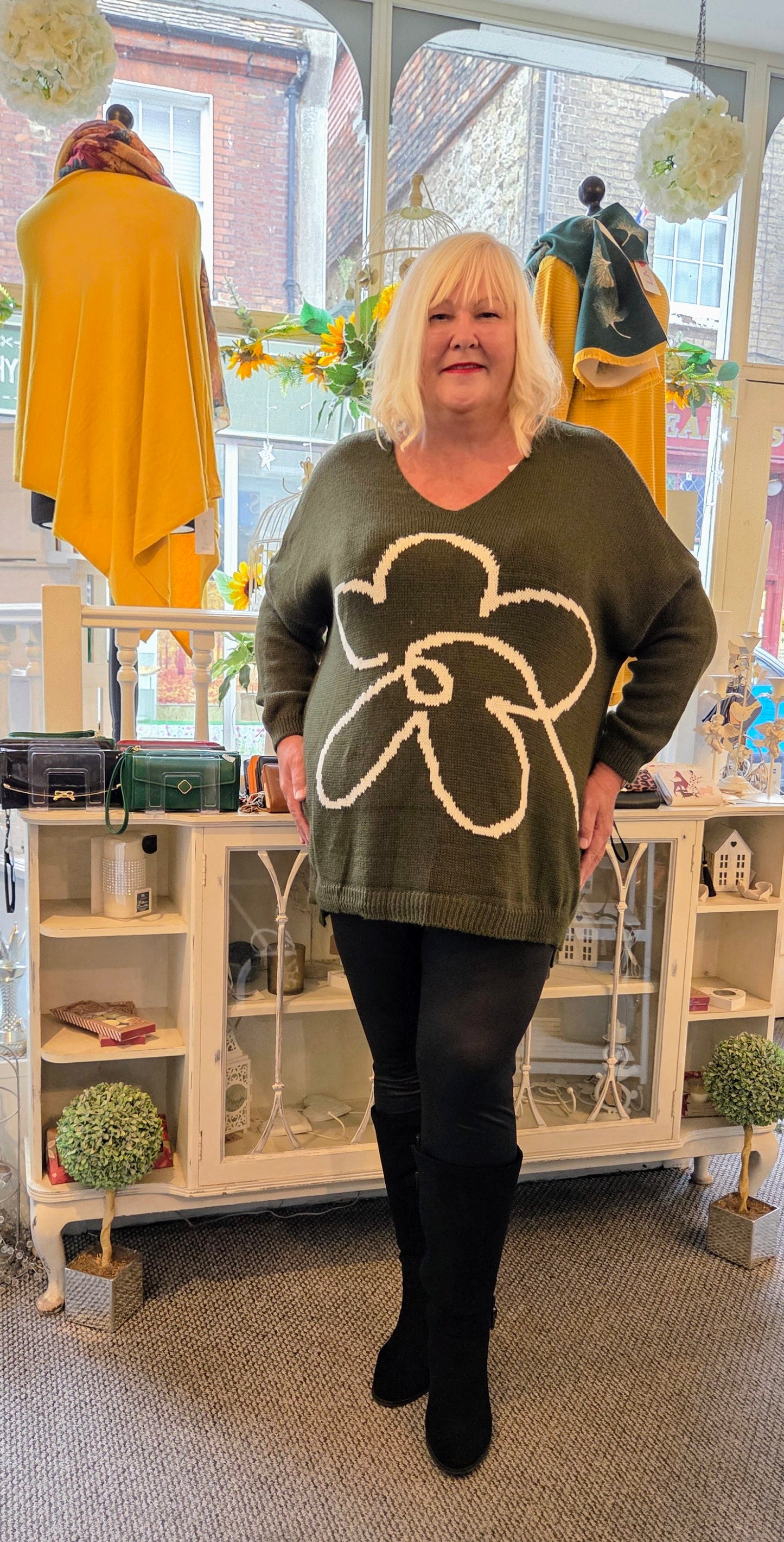 Flower Oversized Jumper